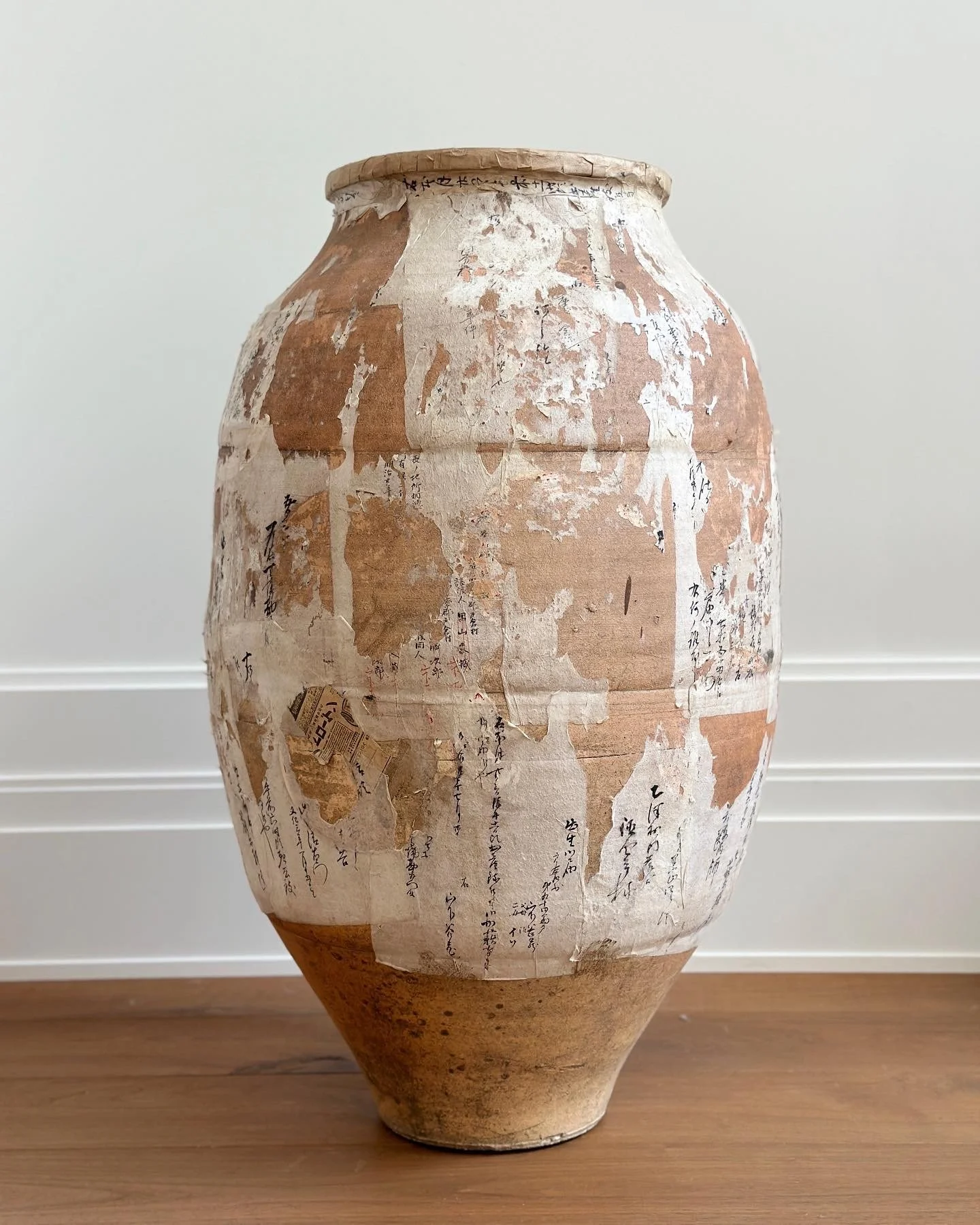 Massive Japanese Tea Leaf Storage Pot, Meiji Period 33 x 18 inches