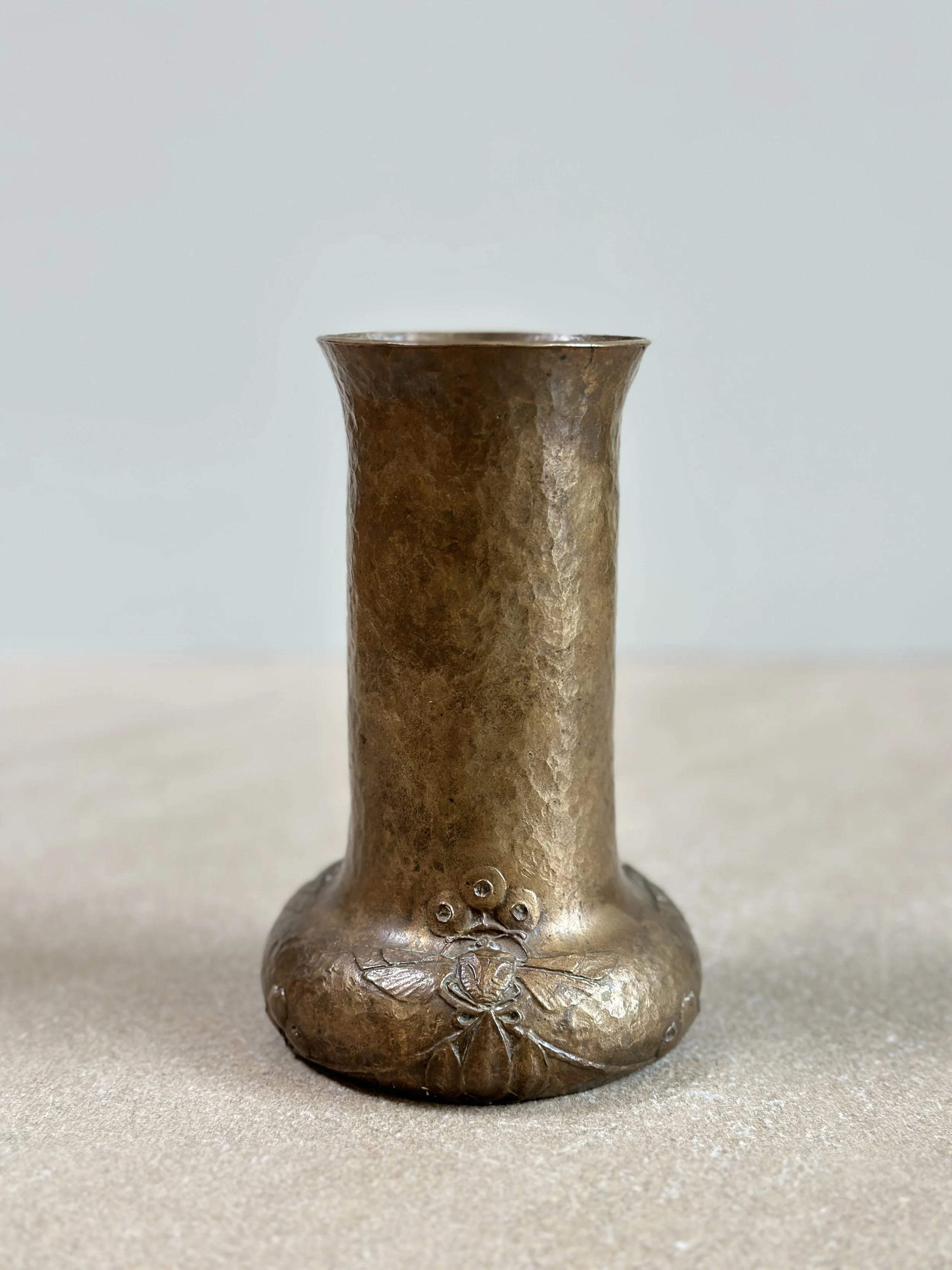 Bronze Vase by Hugo Elmqvist, Sweden Early 1900s 6 x 3 1/2 inches