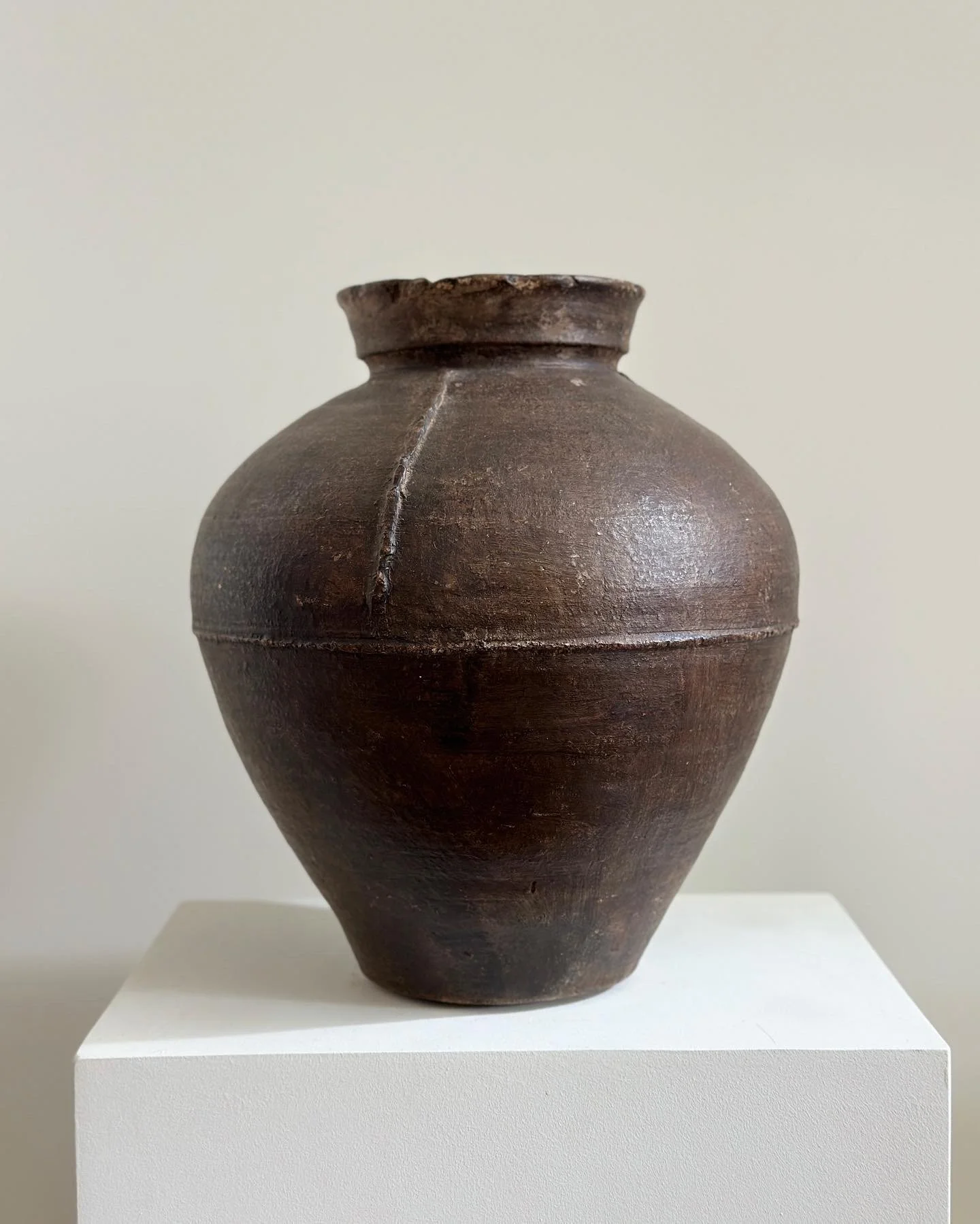 19th Century Catalan Vase 15 1/2 x 11 inches