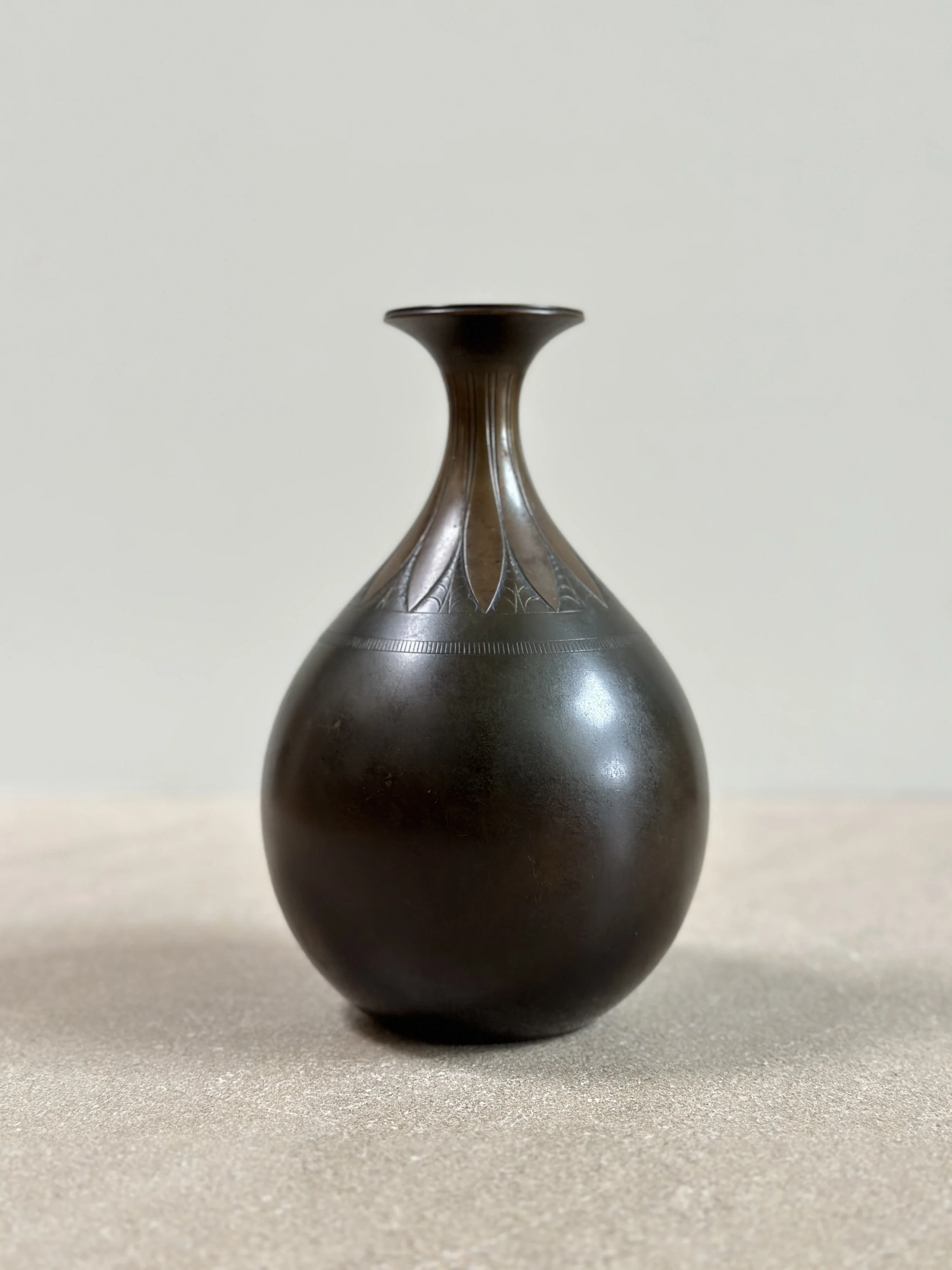 Just Andersen Bronze Vase, Denmark 1930s