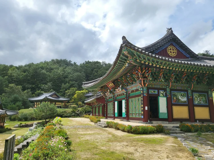 Korean temple in the forest