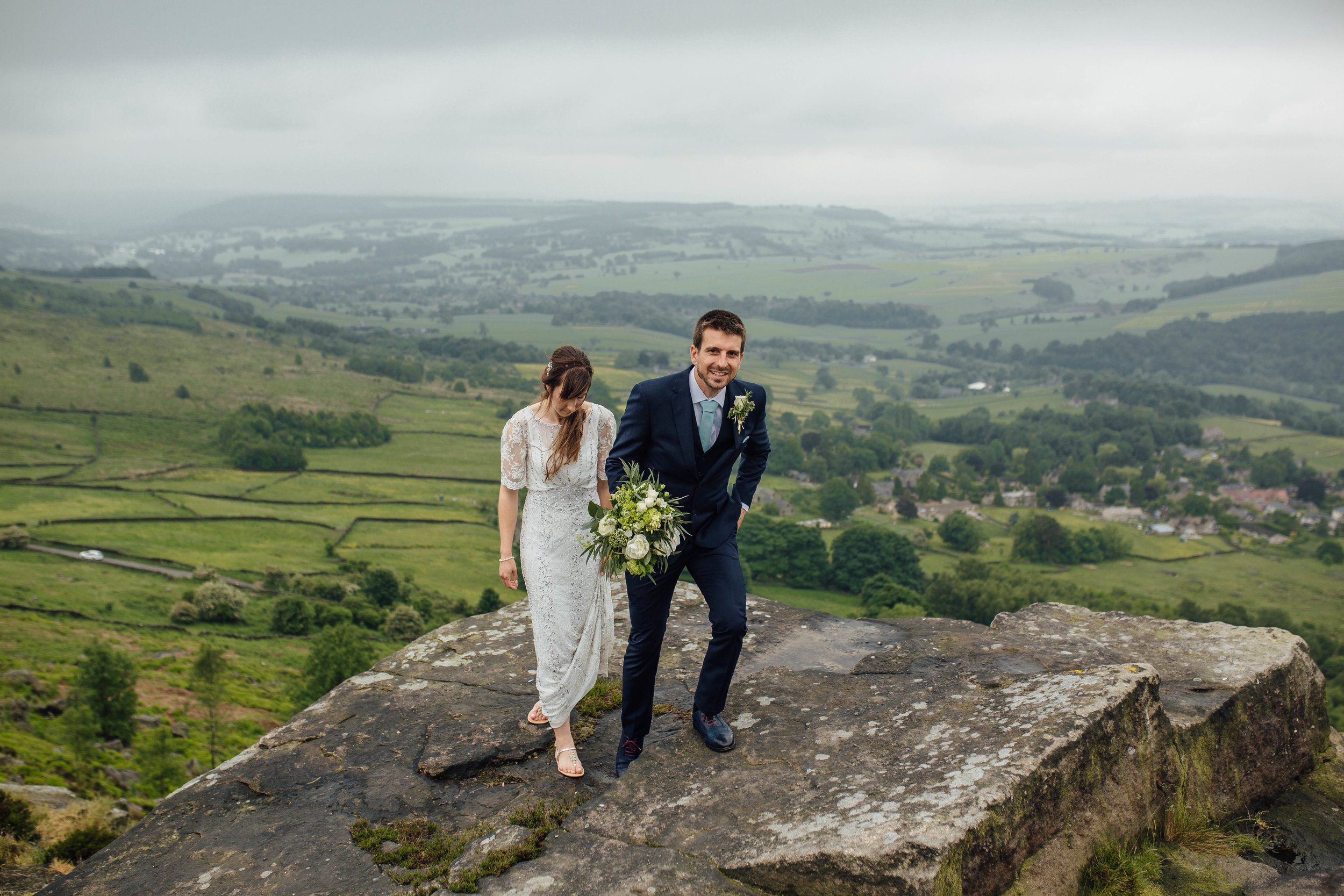 Curbar Edge Peak District Wedding Photographer