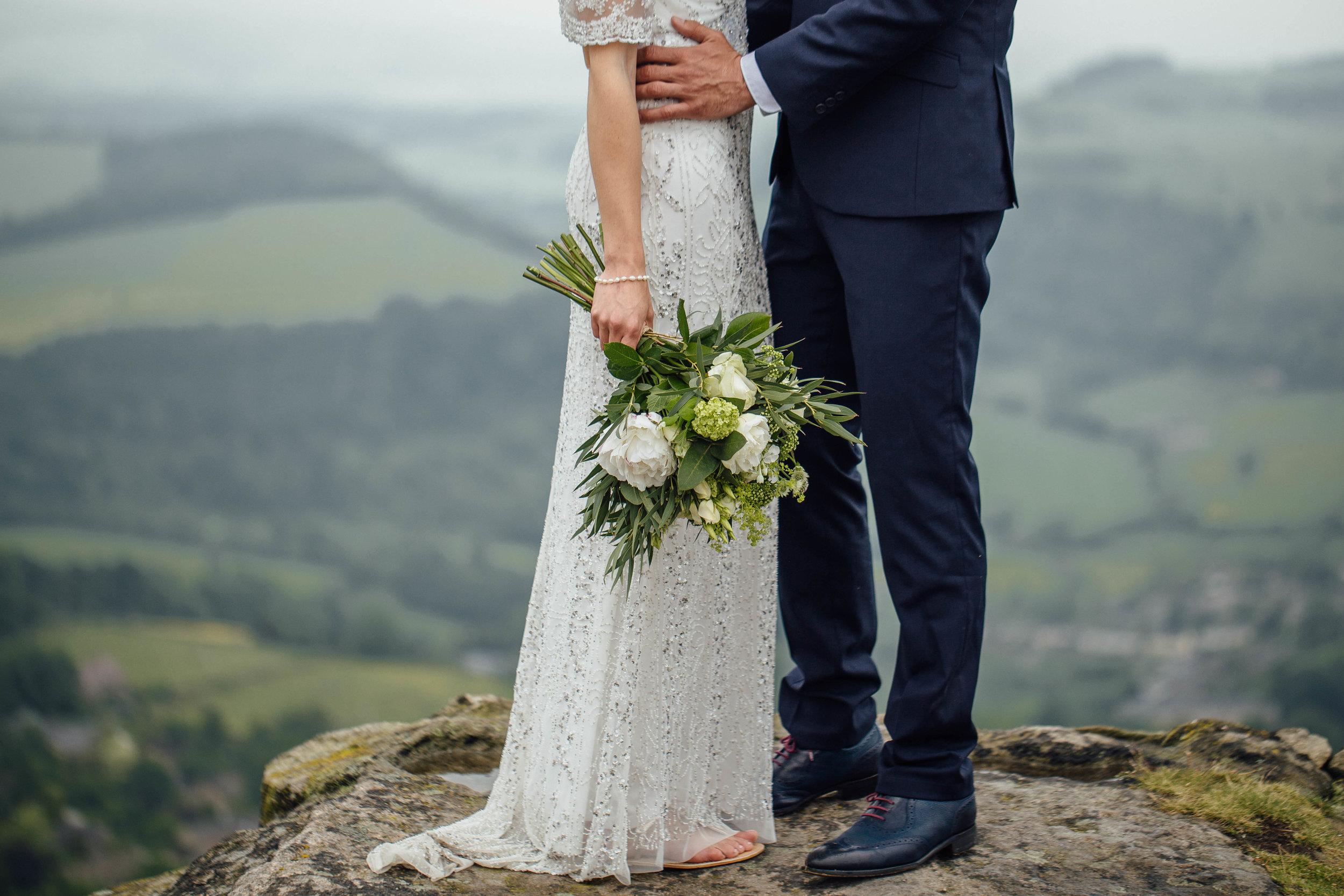 Curbar Edge Peak District Wedding Photographer