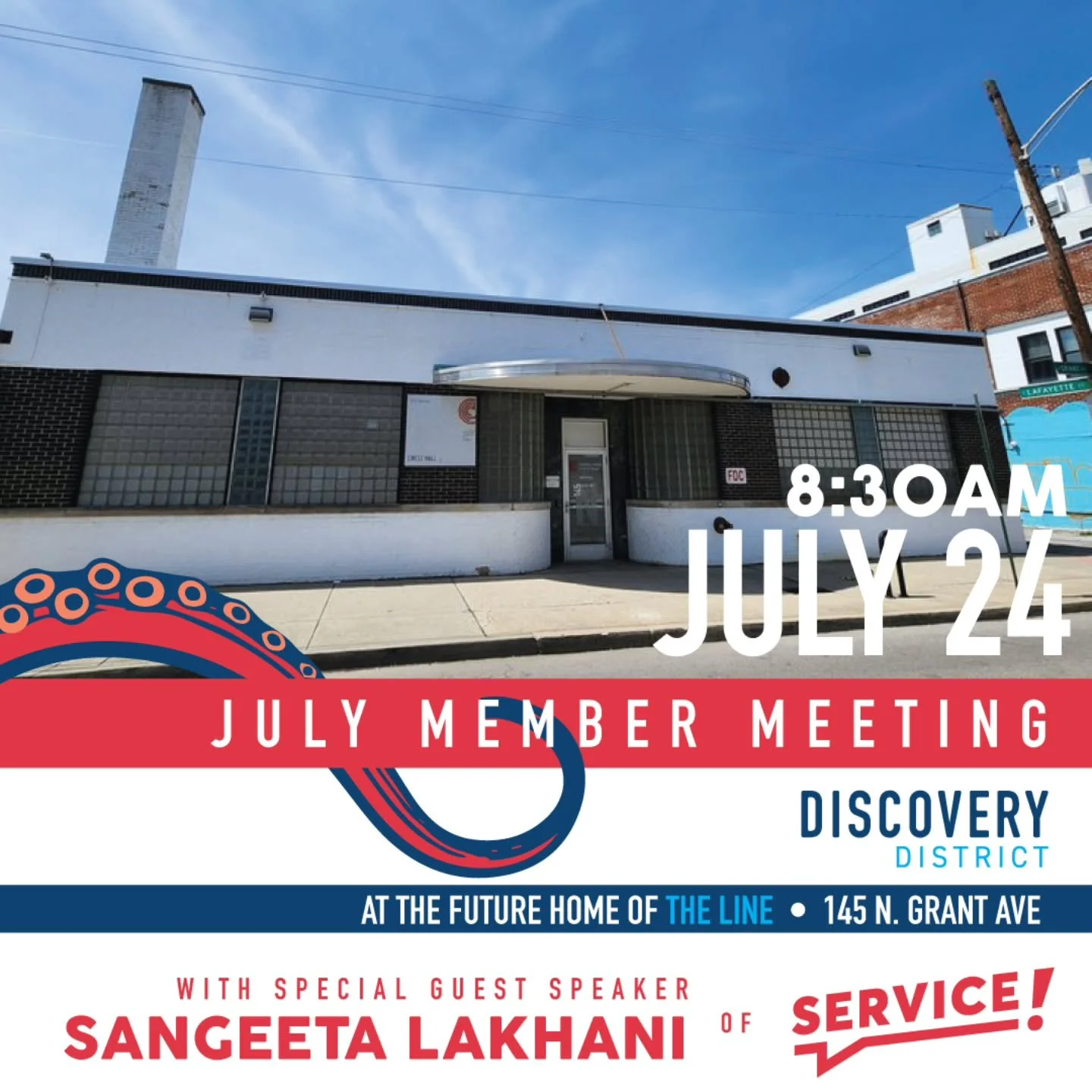 Next week - join us for a special sneak peek at an exciting addition coming to the Discovery District! All who live, work, or play in the District are welcome.