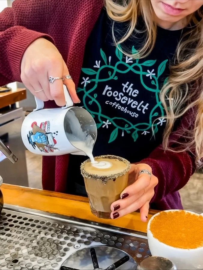 @therooseveltcoffeehouse is fueling the Day of Discovery.

They&rsquo;ll be serving special holiday drinks to keep you warm and brighten your day as you explore, shop, and enjoy everything happening in the Discovery District.

Make it one of your mus