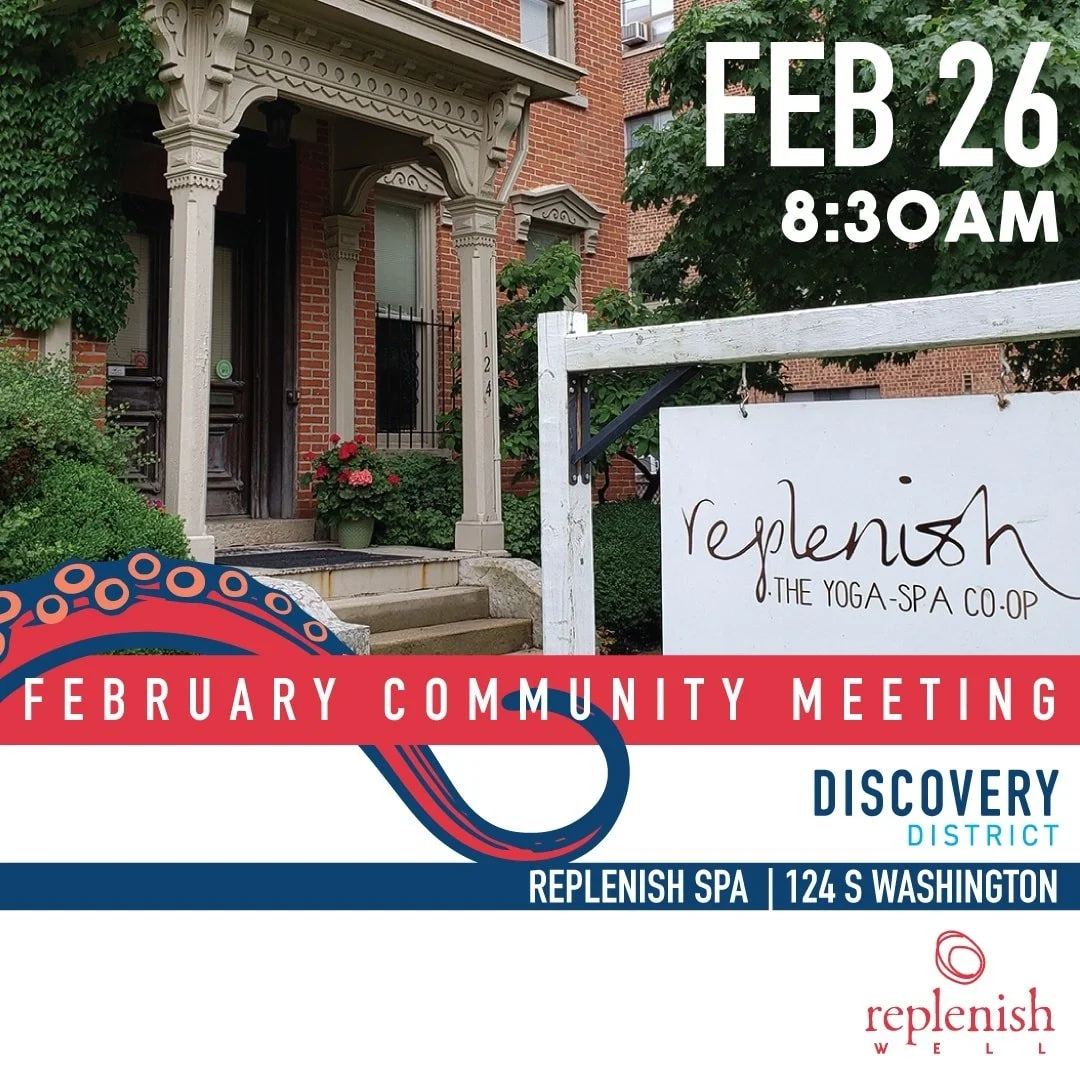 Next week! We hope to see you Thursday morning at @bereplenish. Neighbors &amp; businesses - all are welcome to come connect about our area of downtown! (+ There will be coffee &amp; donuts! 🍩 🤤)
