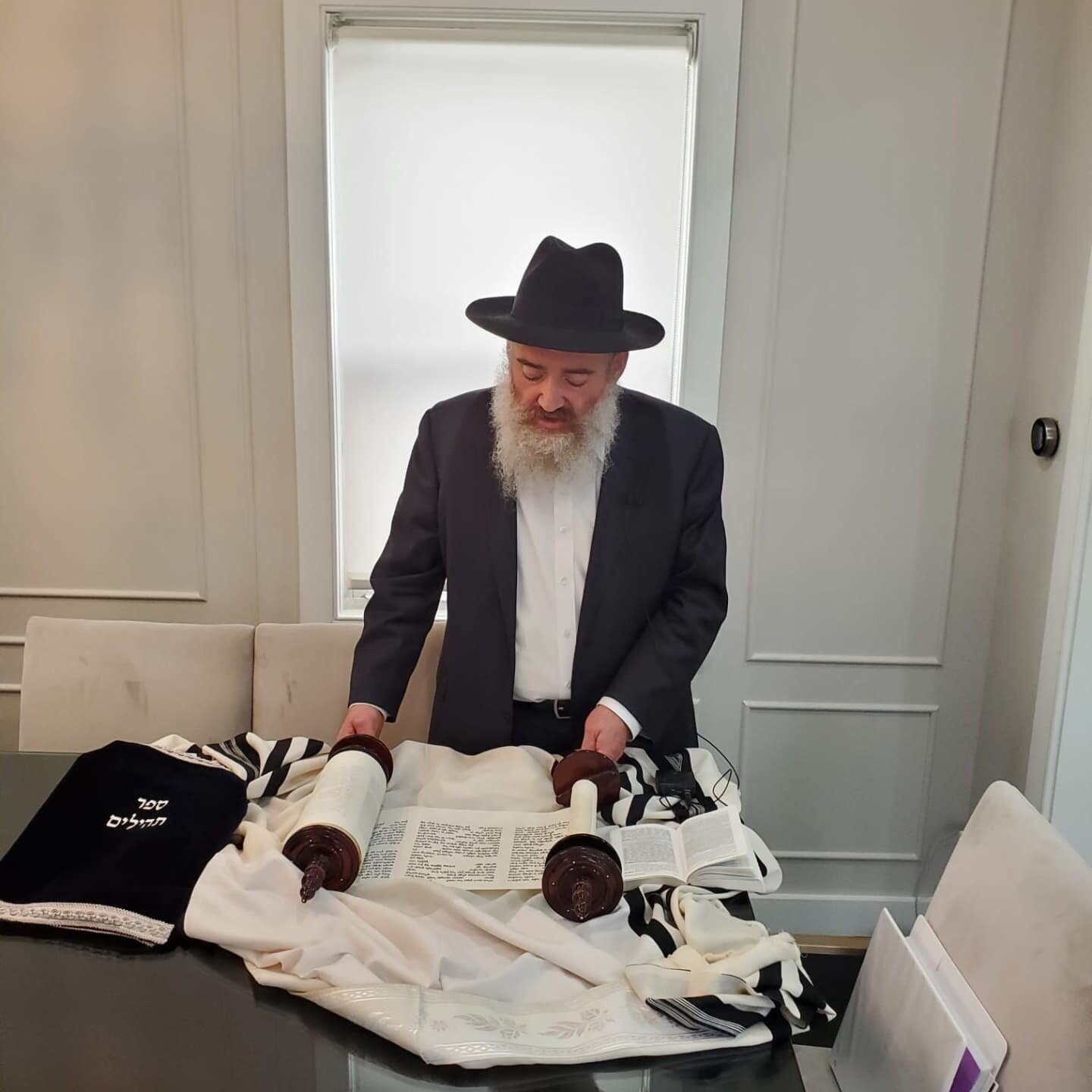 Reading Tehillim on a Klaf is a beautiful Minhag which has grown in popularity, and a segula for a refua shleima for cholim and other brachos. An amazing organization lead by Rav @aaronlippel Shlita. 

I'm honored to be the first non Rabbinic figure 