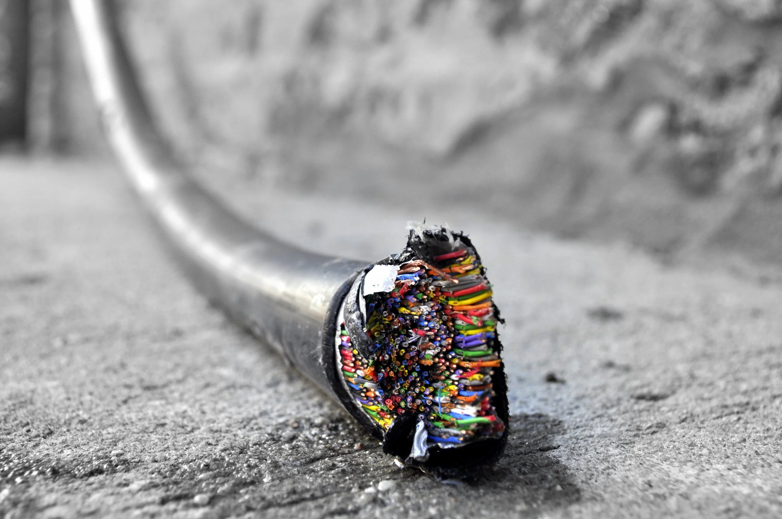  We are many colors, running together. 