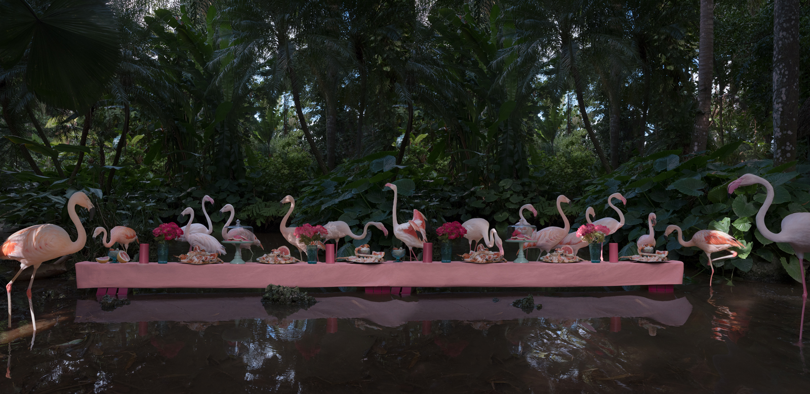  The Flamingo Feast  United States, 2017  10”x20.5” | 20”x41” | 40”x82” 