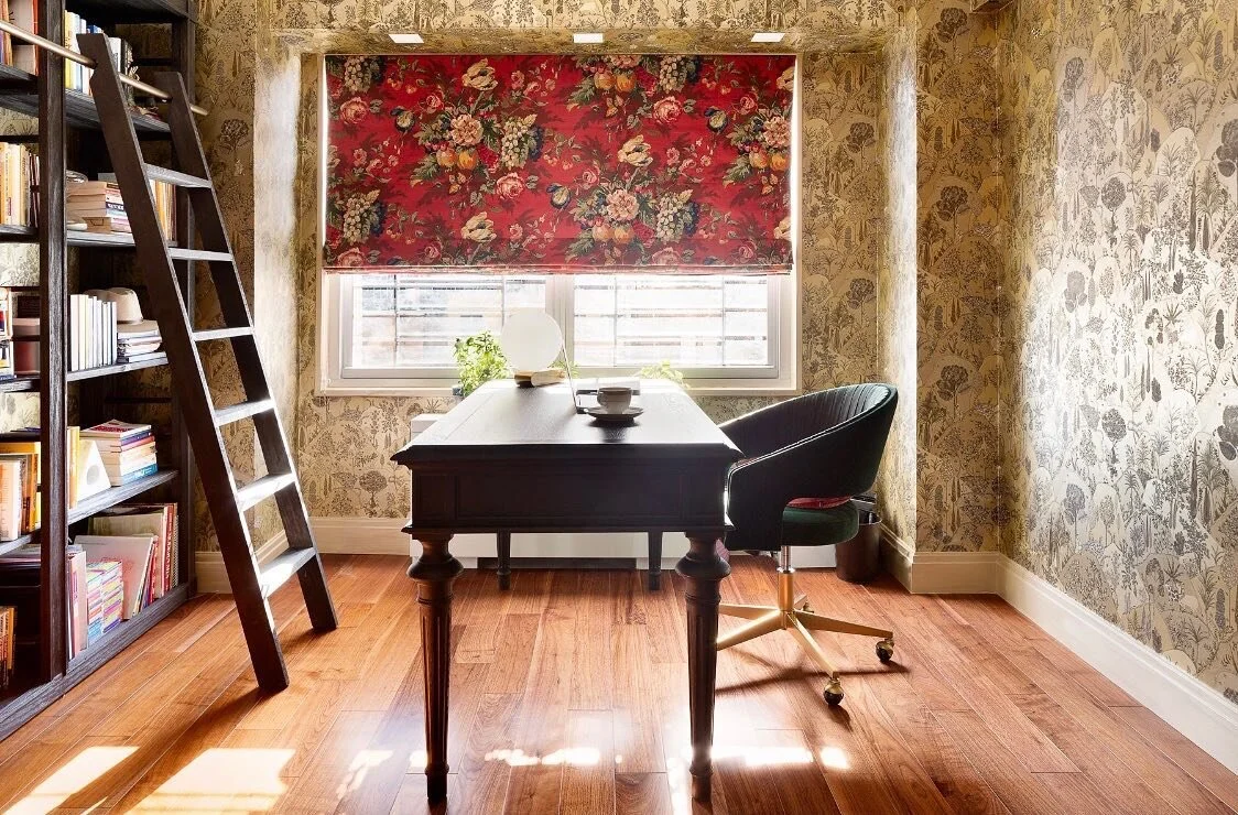 It&rsquo;s an exciting week with site visits, client meetings and kick off for two new projects 💃🏼 Seen here is my client&rsquo;s home office in Sutton Place. Rich in jewel tones, this space not only serves as a sanctuary to work💻and meditate 🧘&z
