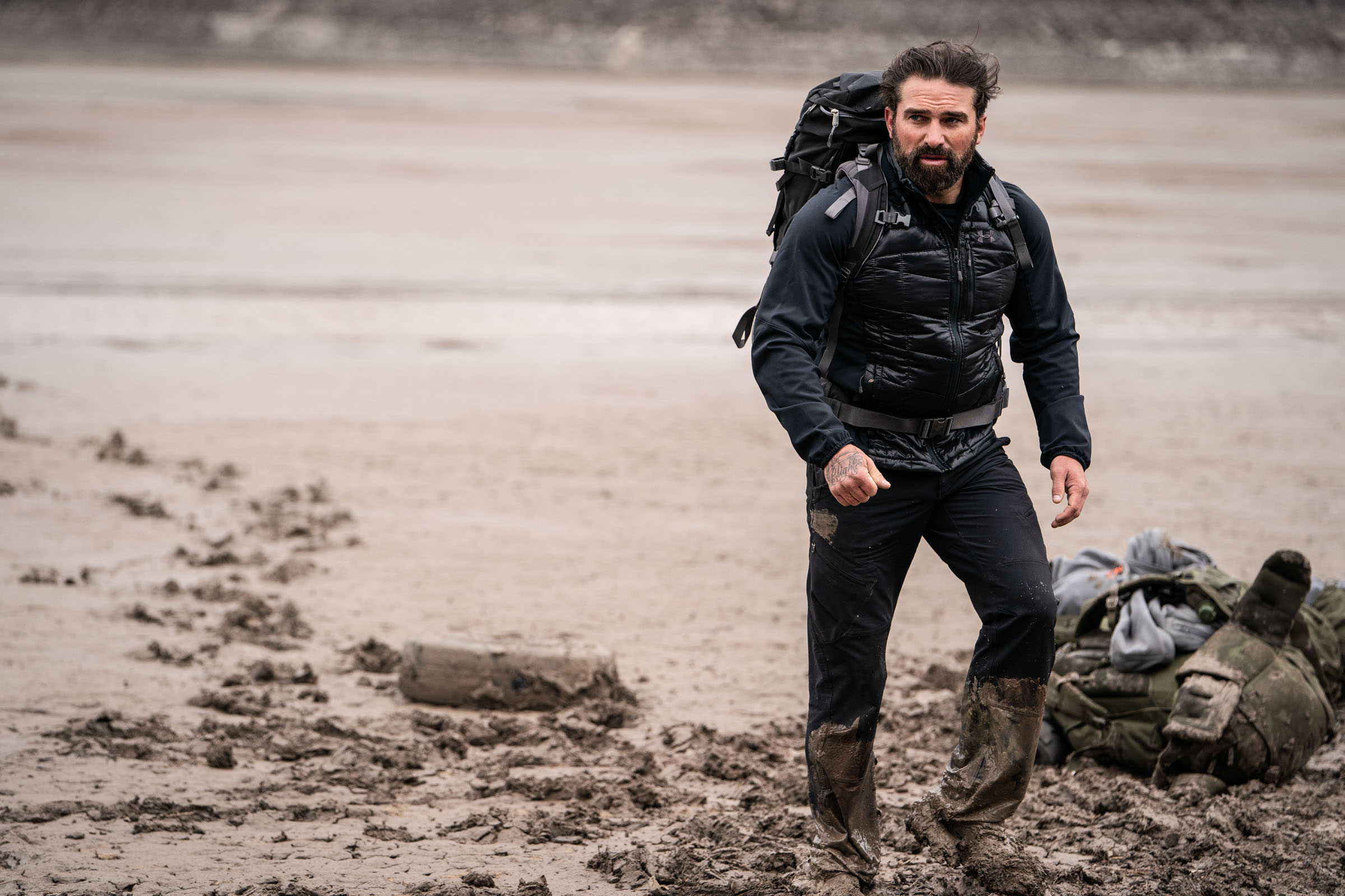  Chief Instructor Ant Middleton during the game of Murderball  Episode 2  Minnow Films / Channel 4 