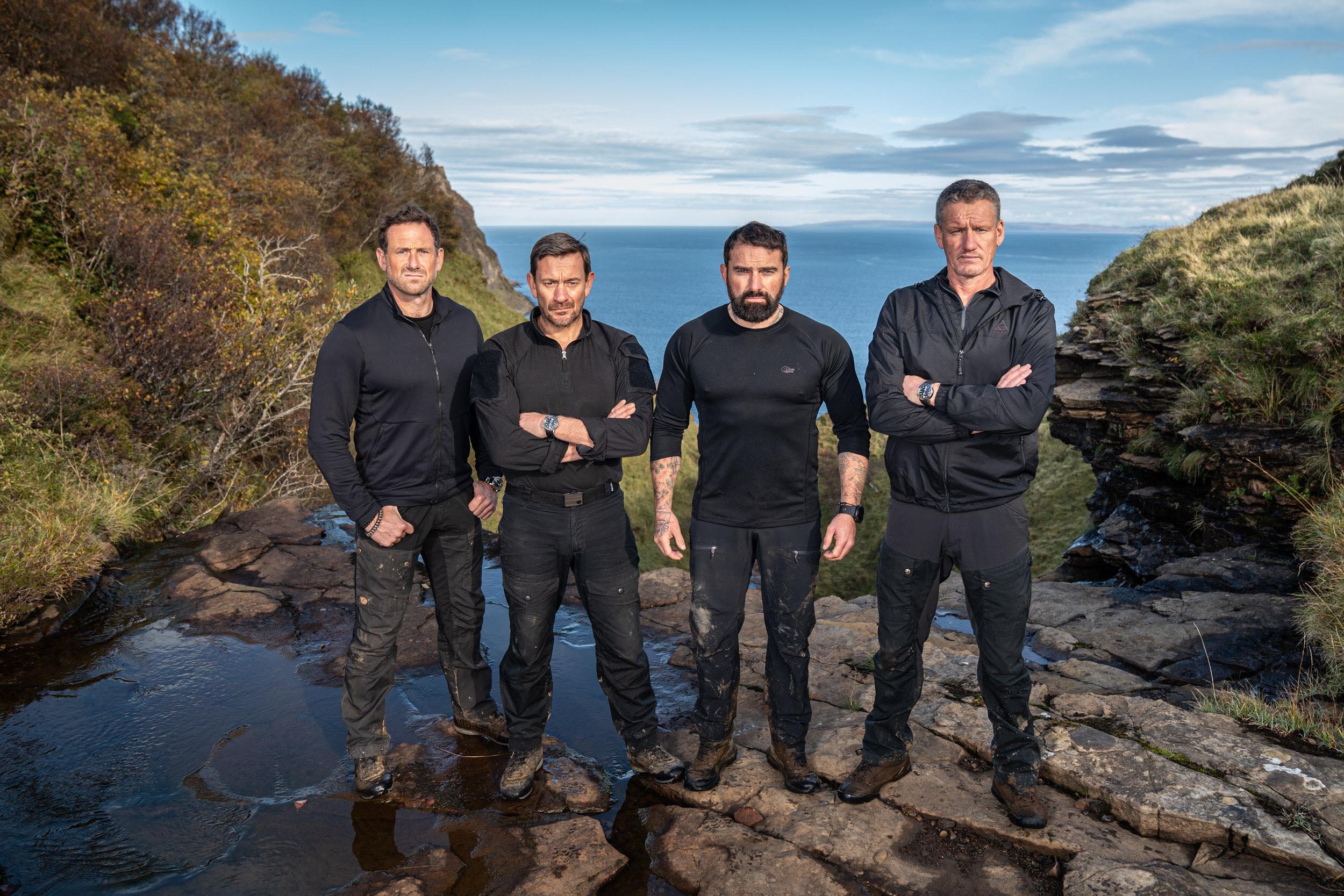  DS Jason Fox, DS Ollie Ollerton, Chief Instructor Ant Middleton, and DS Billy Billingham  Minnow Films / Channel 4 