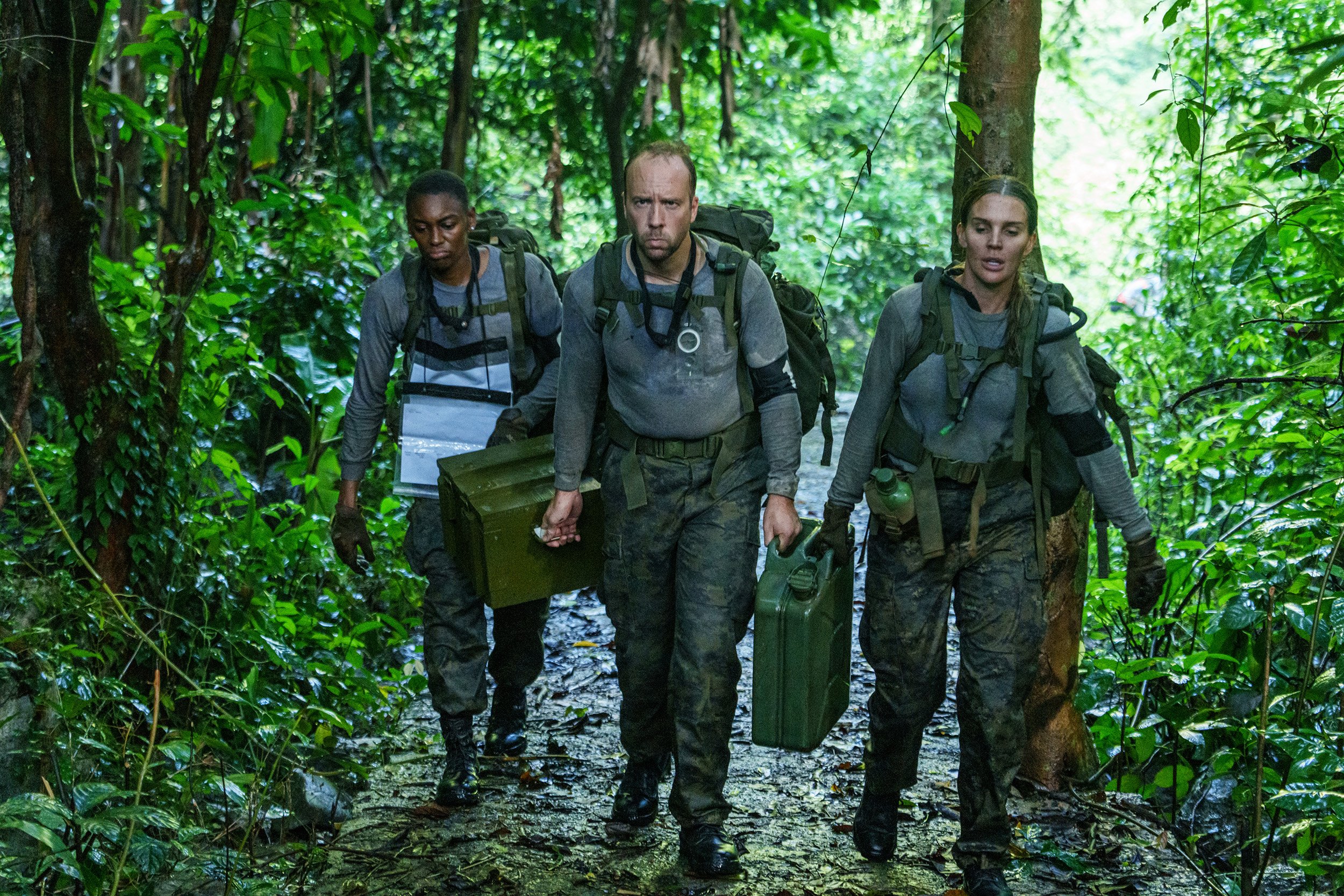  Jungle Navigation - Recruit No 6: Perri Shakes-Drayton, No 1: Matt Hancock, and No 11: Danielle Lloyd  Episode 6: Survival  Minnow Films / Channel 4 