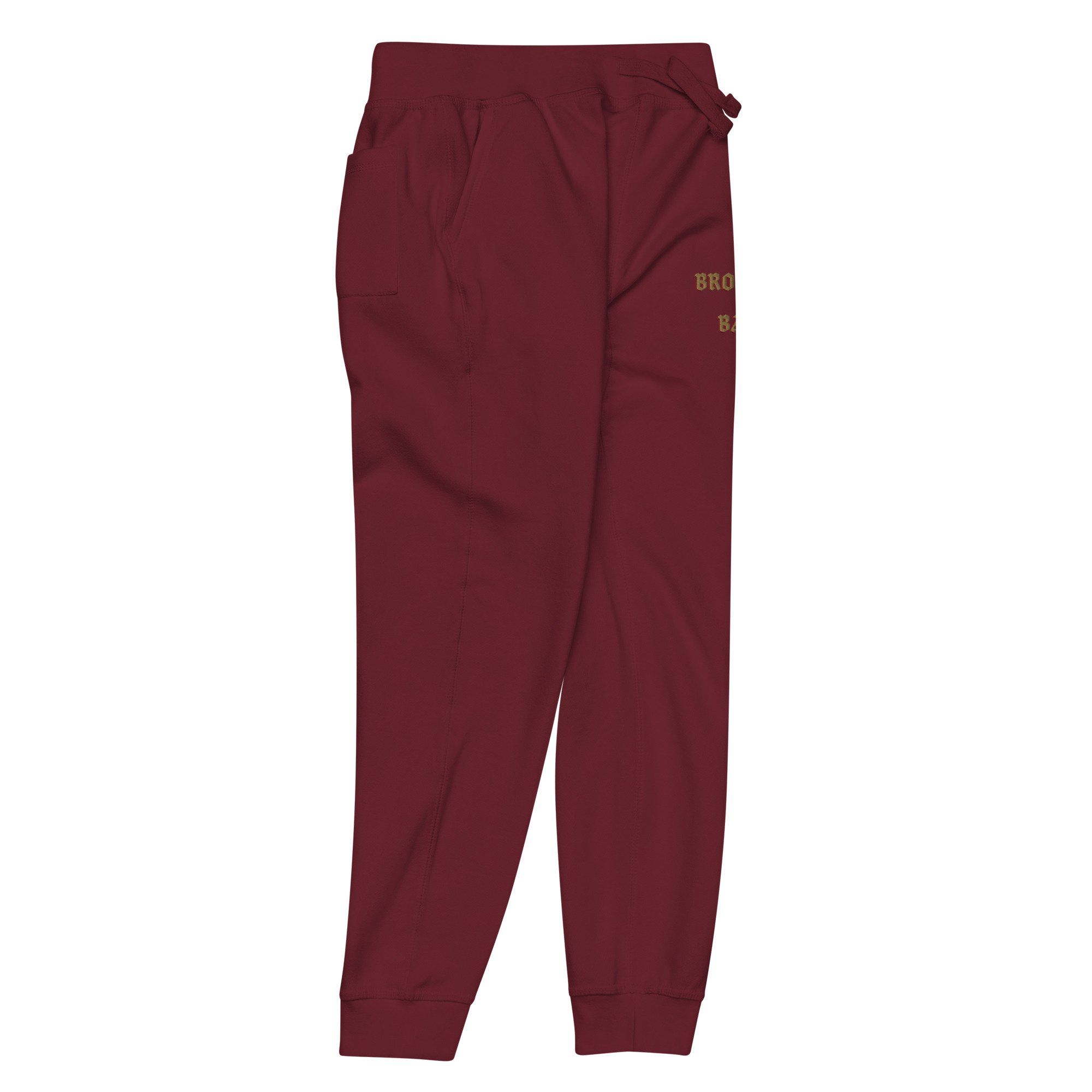 unisex-fleece-sweatpants-maroon-front-right-698e262712421.jpg