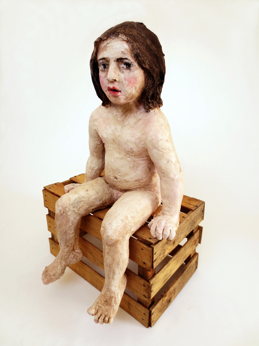 Sentada, 2014, Stoneware, 30 x 18 x 17 in.