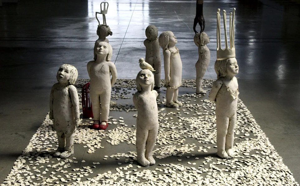 The Bruised Sky, 2005, Porcelain and Ceramic, 46 in. X 8 ft. X 14 ft. California College of Arts, San Francisco California
