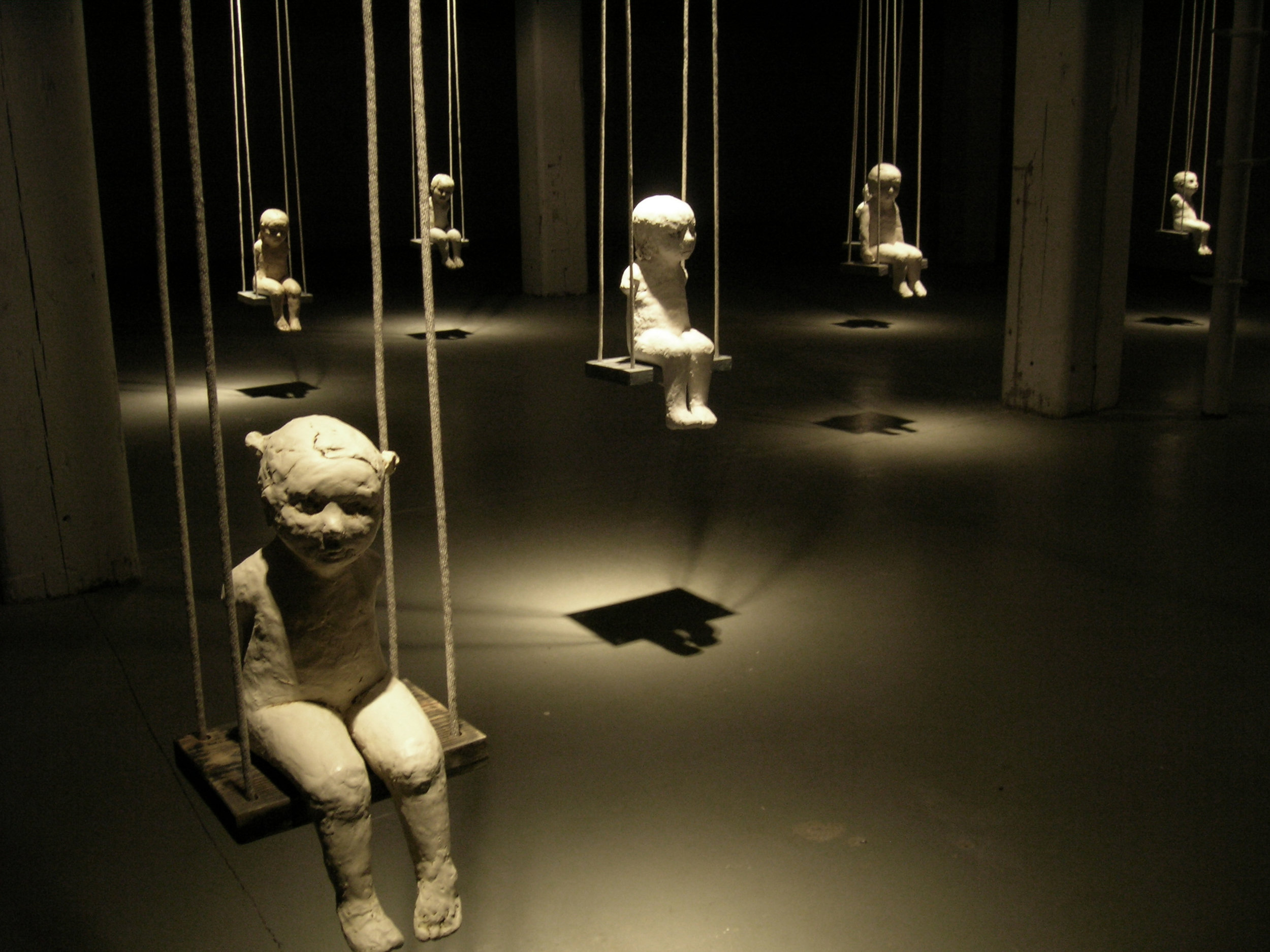 Falling Rope of Silence, 2005, Installation view, Bemis Center for Contemporary Art, Omaha, Nebraska