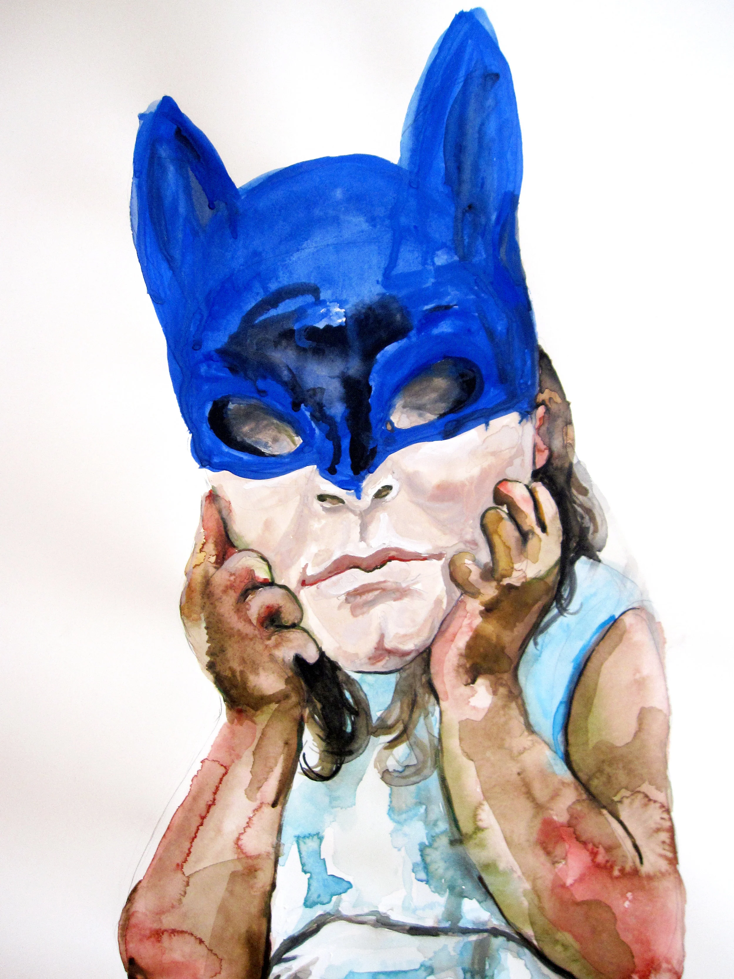 American Heroes (detail), 2010, Graphite and watercolor on paper, 44 x 60 in.