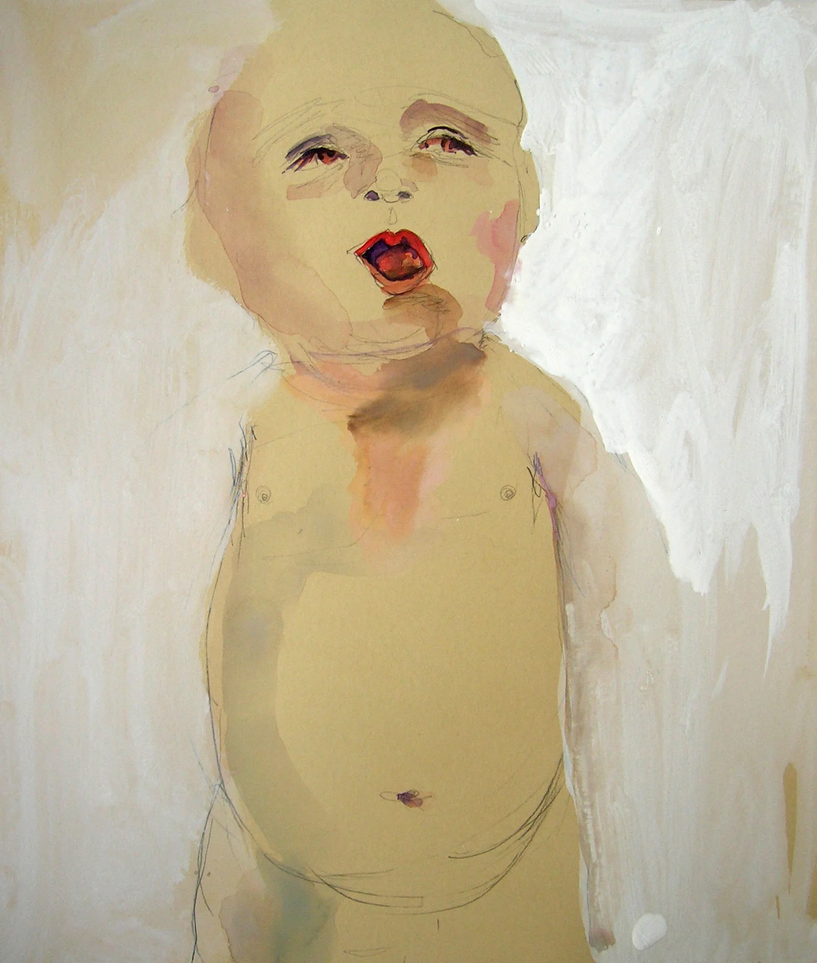 Sentencia 52, 2007, Graphite and watercolor on paper, 14 X 13 in.