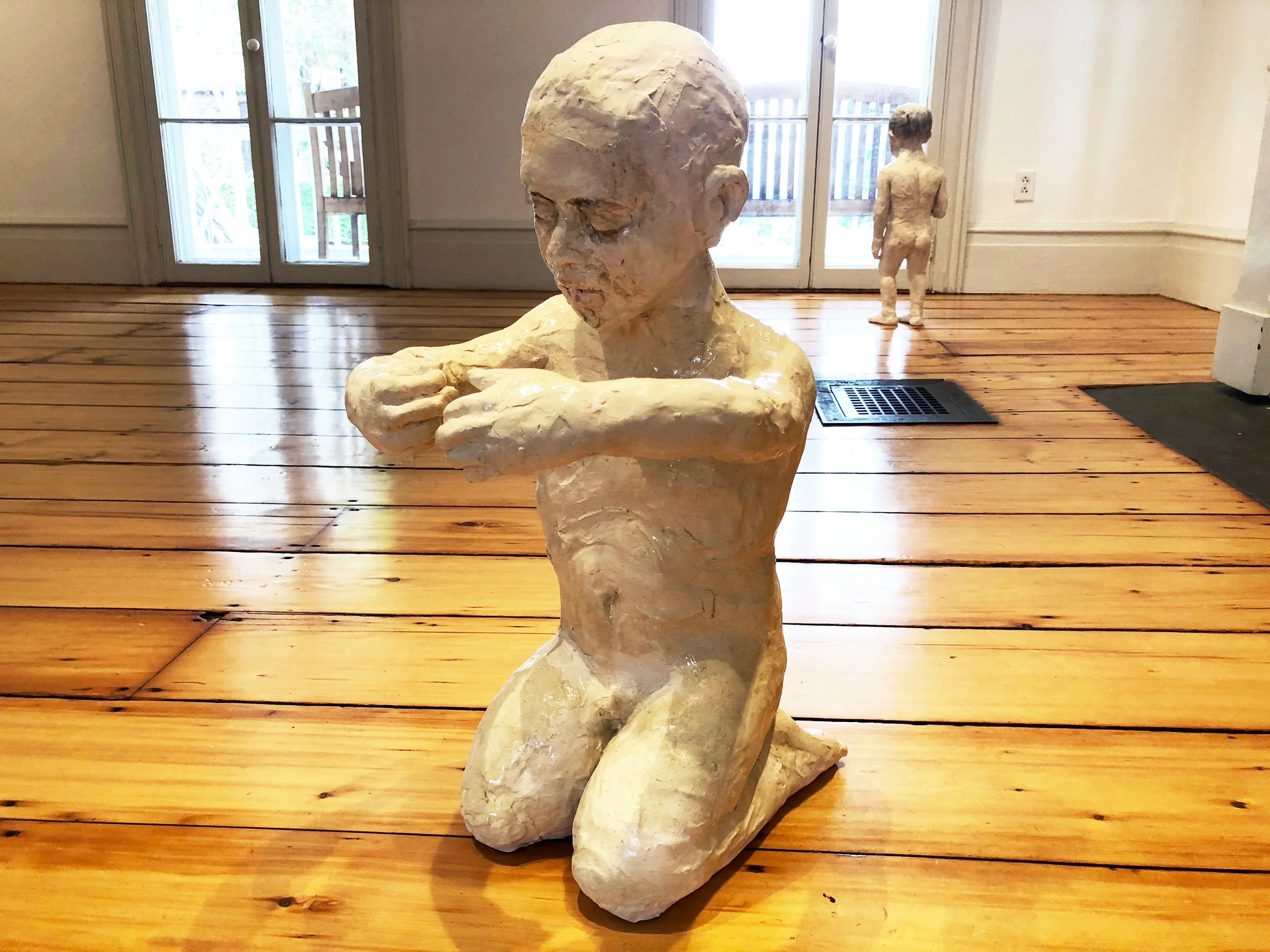 Untitled, 2018, Glazed Ceramic, 24 x 13 x 19 in.