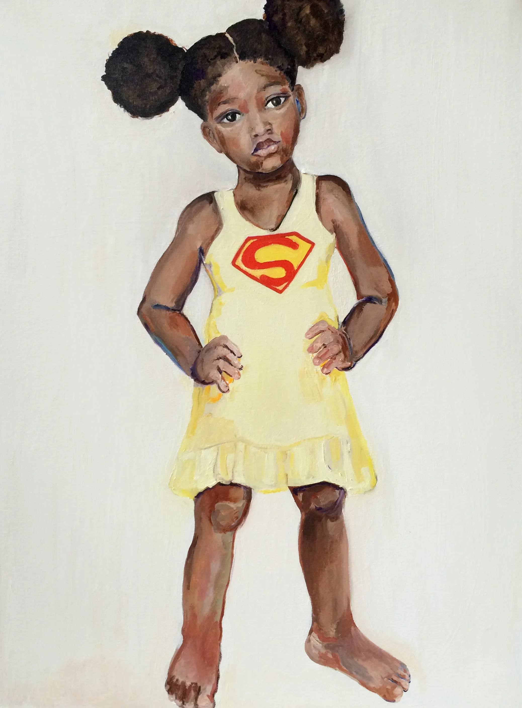 Super Girl, 2015, Oil on canvas, 40 x 30 in.