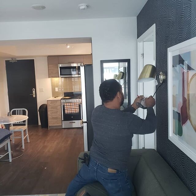 FF &amp; E installations, part of our white glove services. #whitegloveservice#installation#furnitureassembly#torontomovers