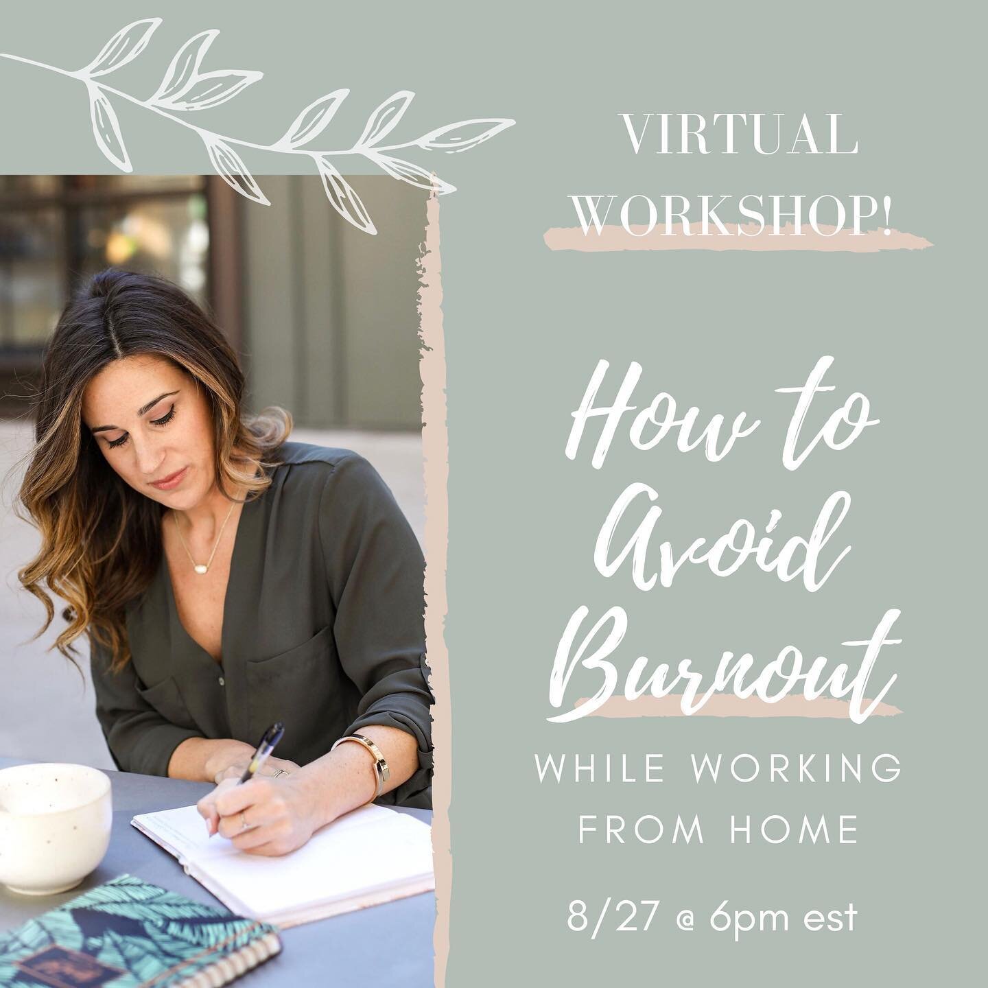Reserve your spot 👉🏻 link in bio!

Stressed navigating the WFH lifestyle? You might have more time on your hands and loving wearing those yoga pants all day yet you&rsquo;re feeling more overwhelmed &amp; frustrated with balancing all the demands c