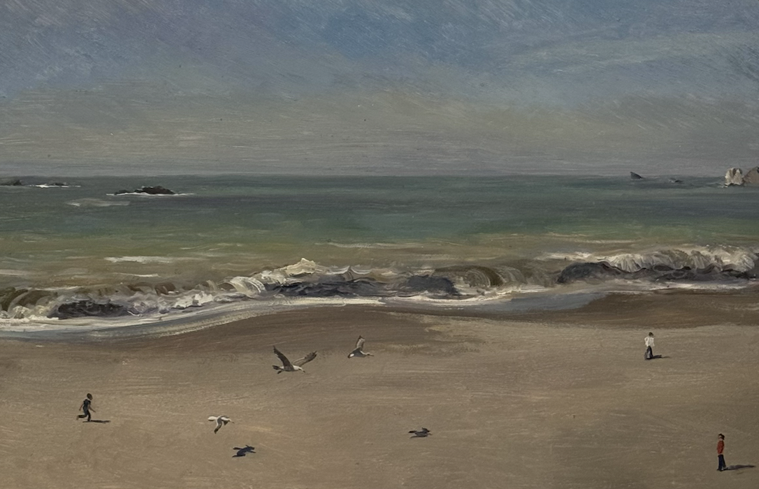 Beachgoers at Goat Rock