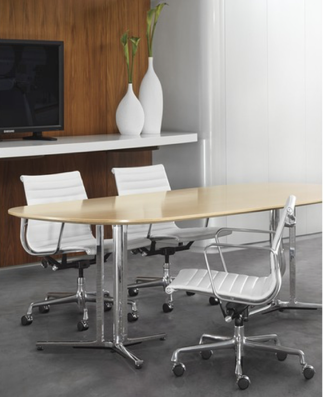 This image helped guide the client to an understanding of the power of natural walnut to warm up a clean, modern space.