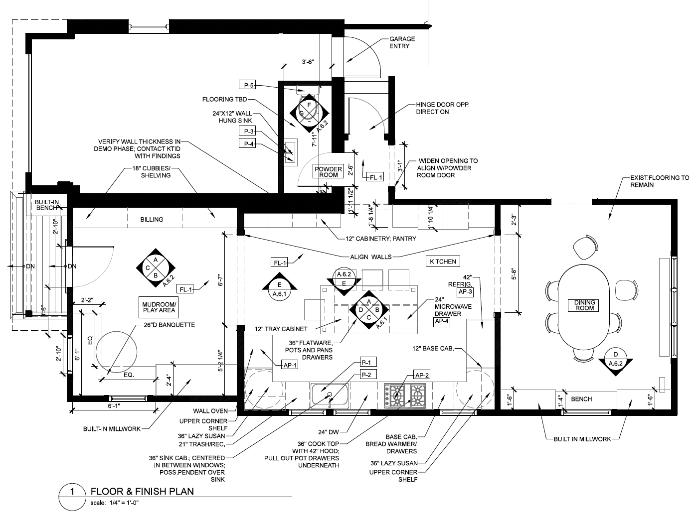 The final floor plan opens up the house from front to back, allowing natural light and views across the whole space.