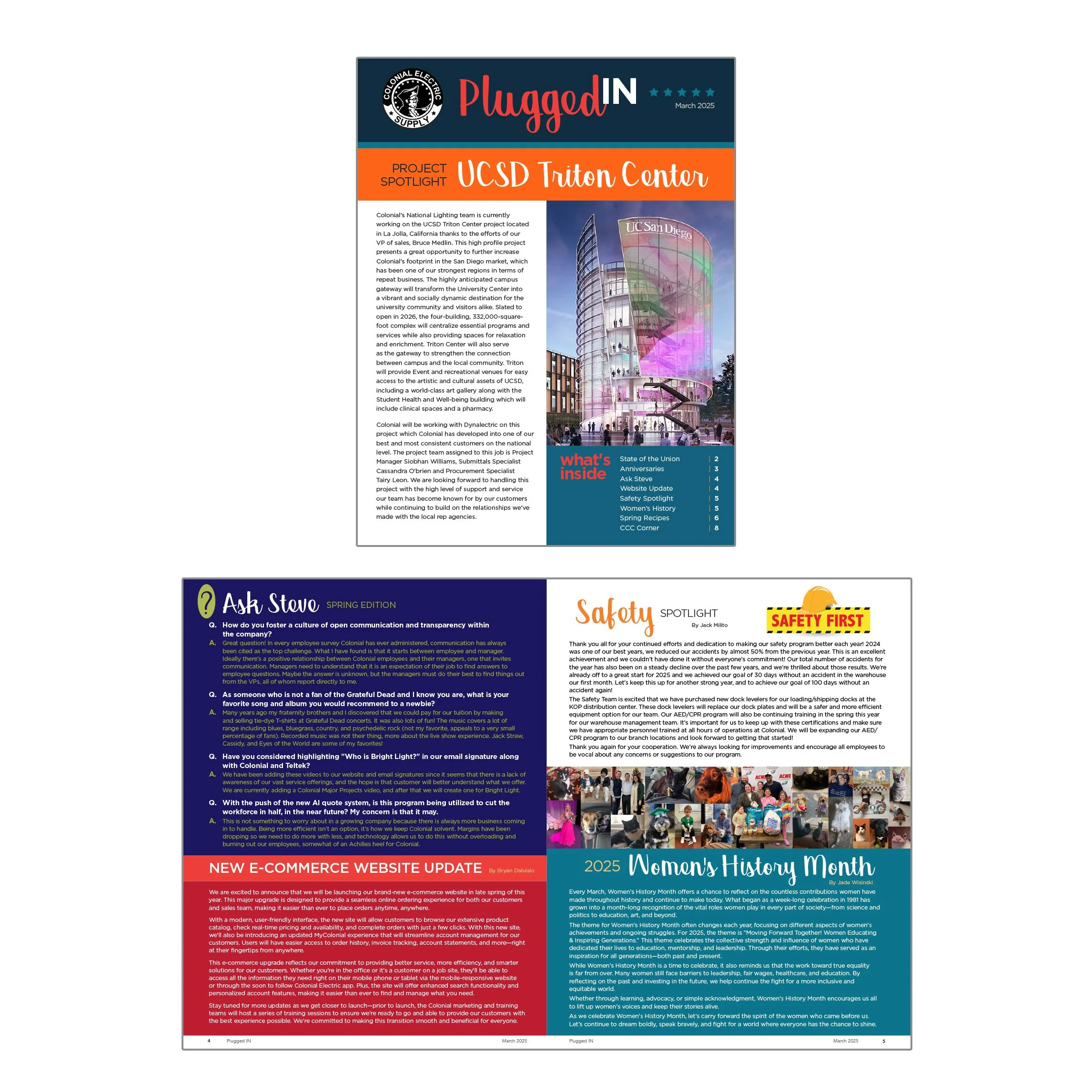 Colonial Electric Supply – Newsletter Design