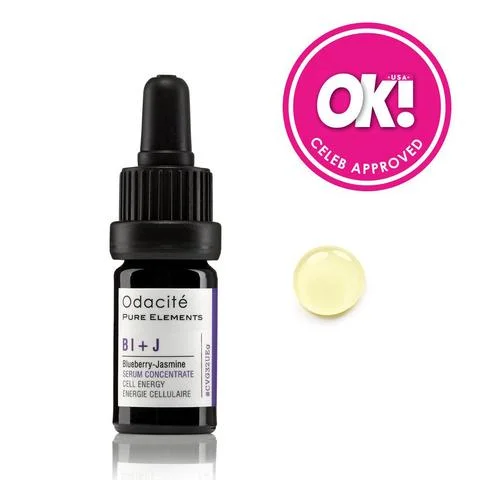 Specific Skin Concern: Cell Energy • Highly vivifying serum that helps breathe new life into the skin, revealing an energized complexion and more radiant-looking skin. • So concentrated, 2-3 drops morning and night is all you need to awaken skin's beauty. • A genuine treasure of antioxidants, nutrient-rich Blueberry seed oil encourages a more youthful-looking complexion, that feels full of energy and life. • Jasmine pairs with Blueberry oil to help rescue dehydrated skin and improve the appearance of skin texture. • In aromatherapy, Jasmine is known to help bring back confidence and combat feelings of stress. 100% NATURAL • GMO FREE • VEGAN • GLUTEN FREE