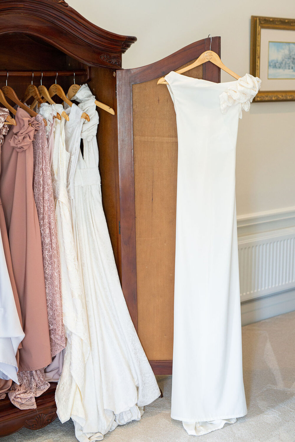 Blonde and Wise White Dress in the Wardrobe.jpg