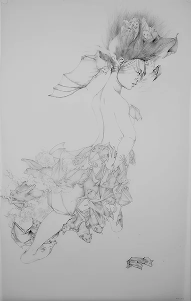 Night III , 2014 Graphite on drafting film 30 x 22 inches Photo: Bill Orcutt