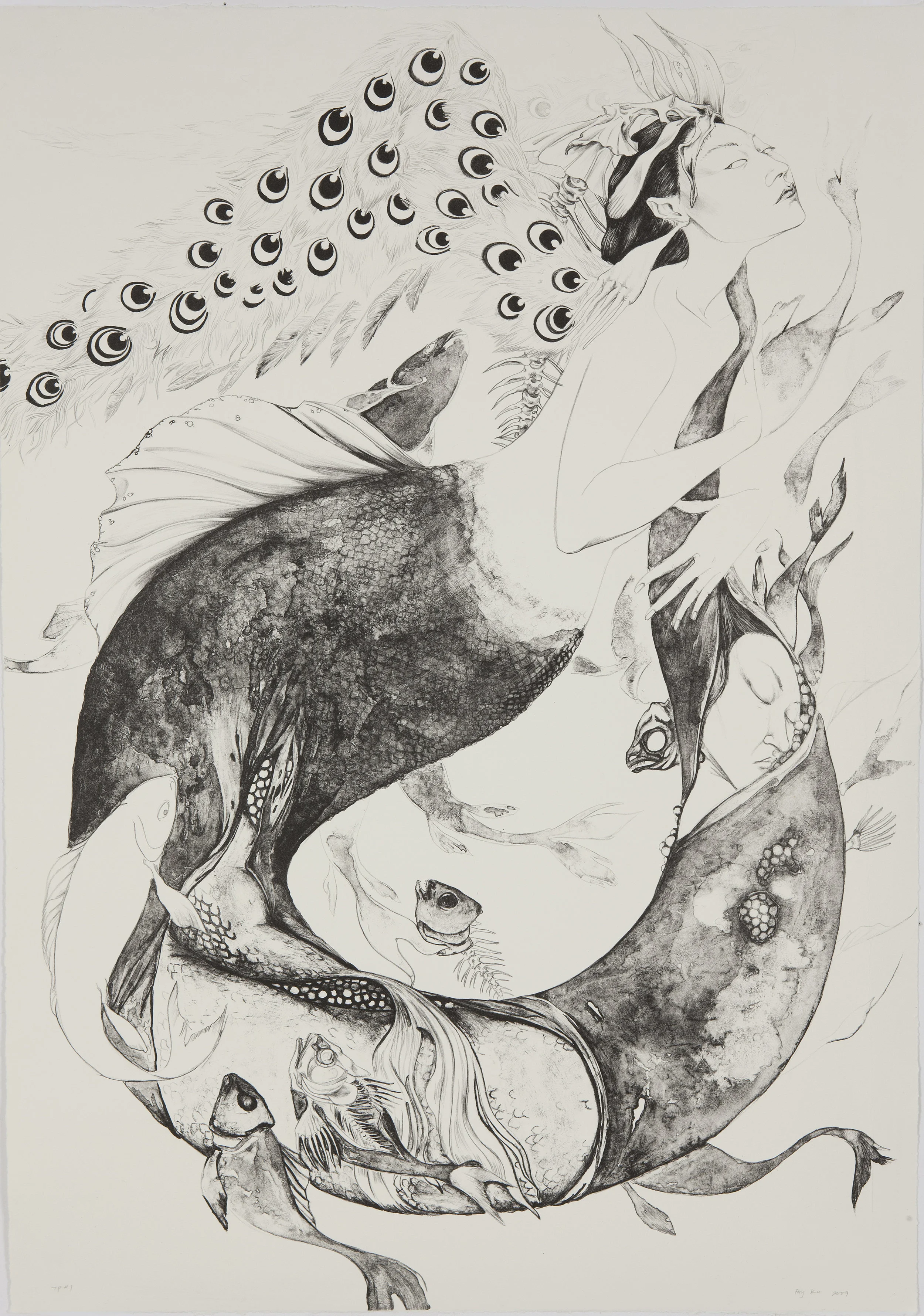Sea Change , 2009 Single-color lithography on German Etching paper 30 x 42 inches In collaboration with the Tamarind Institute/Master Printer Bill Lagattuta 