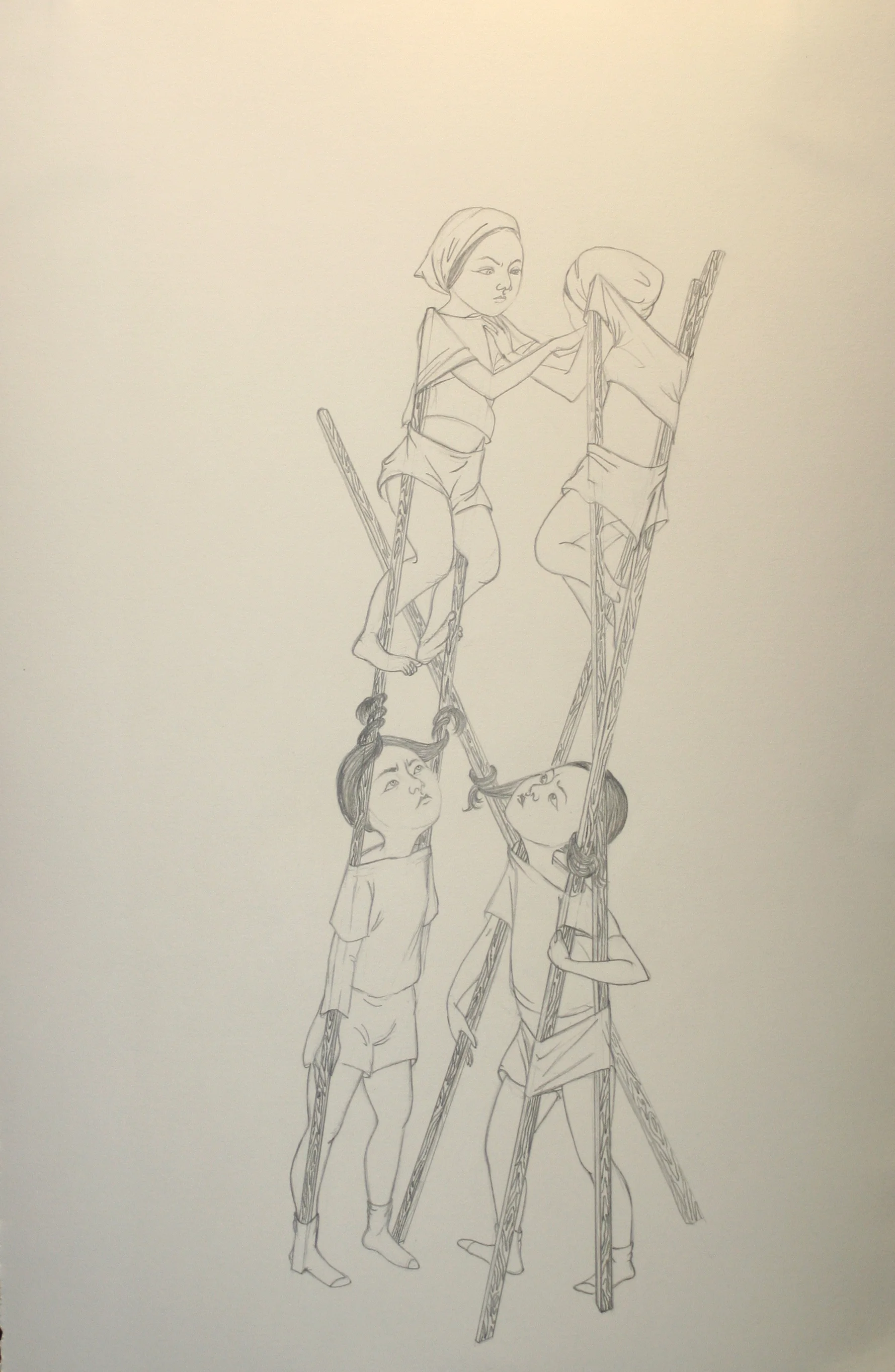 Extricate, 2008 Graphite on paper 15 x 11 inches