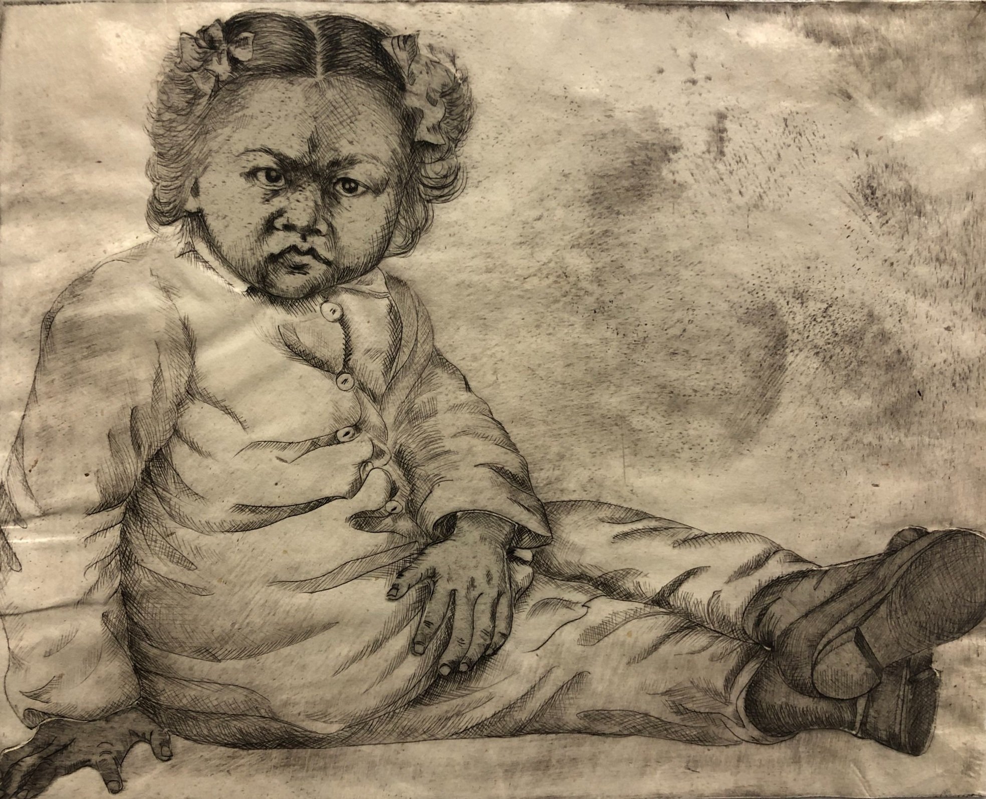   Scary Mommy , 2023 Drypoint collage 