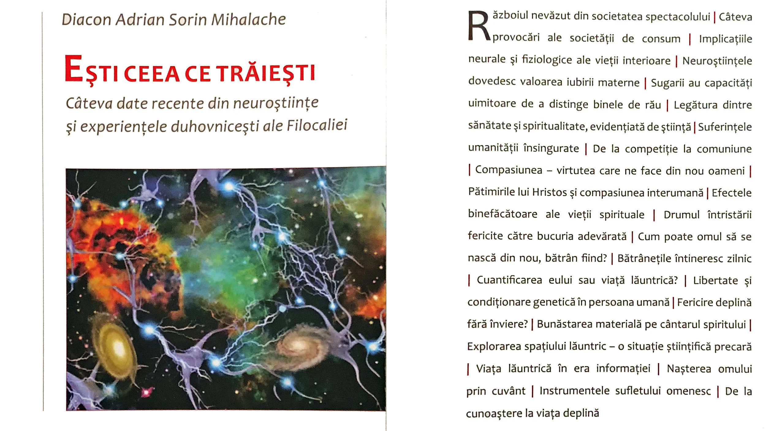 „Ești ceea ce trăiești” – Diacon Adrian Sorin Mihalache