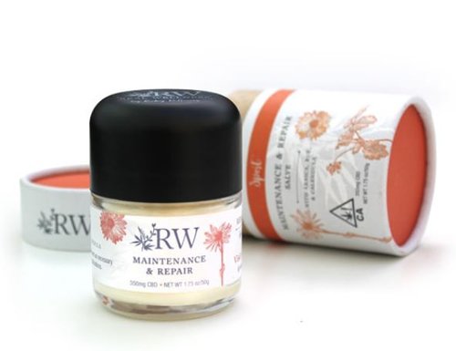 Maintenance & Repair Salve (350 mg CBD)- available in 8 oz., $50 Image via Real Wellness
