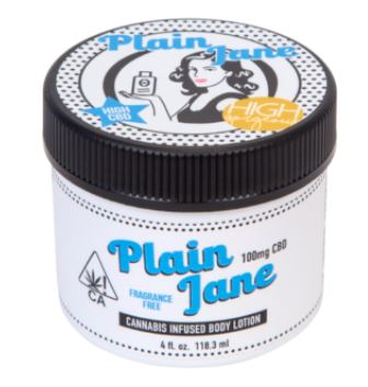 Plain Jane CBD Lotion (100 mg CBD) - available in 4oz, $25 Image via High Gorgeous