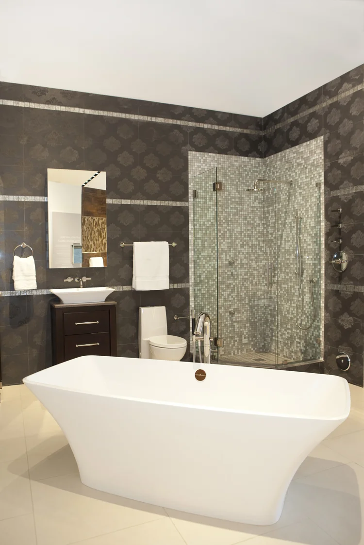 Luxury Stand alone bathtub at PIRCH Showroom in Orange County