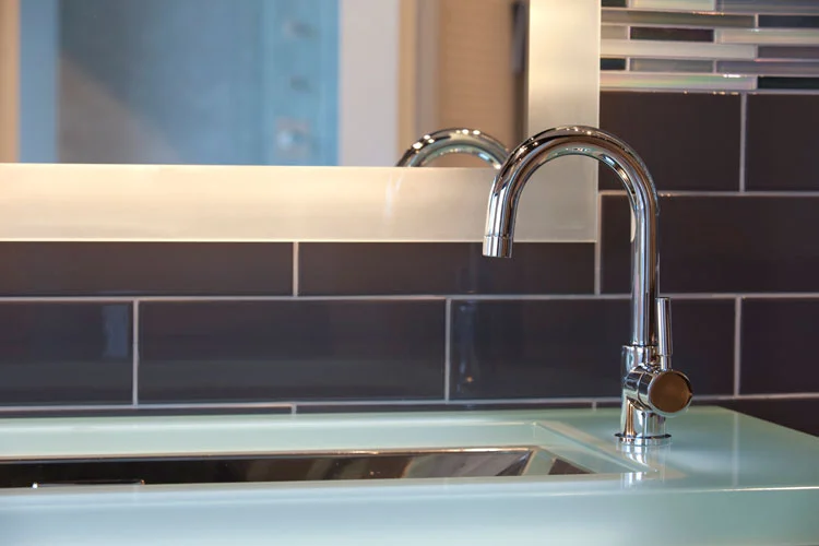Bathroom Vanity with Luxury Fixtures at PIRCH in Orange County