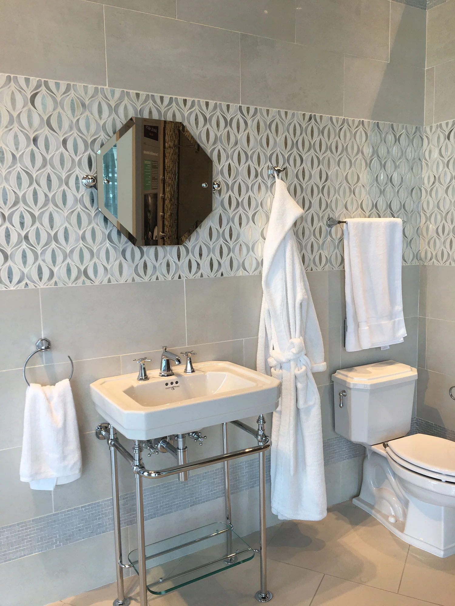 Octagon Bathroom Mirror at PIRCH Costa Mesa