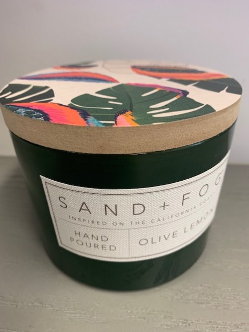 Candle - Sand & Fog / Olive Lemon — Audra Interiors