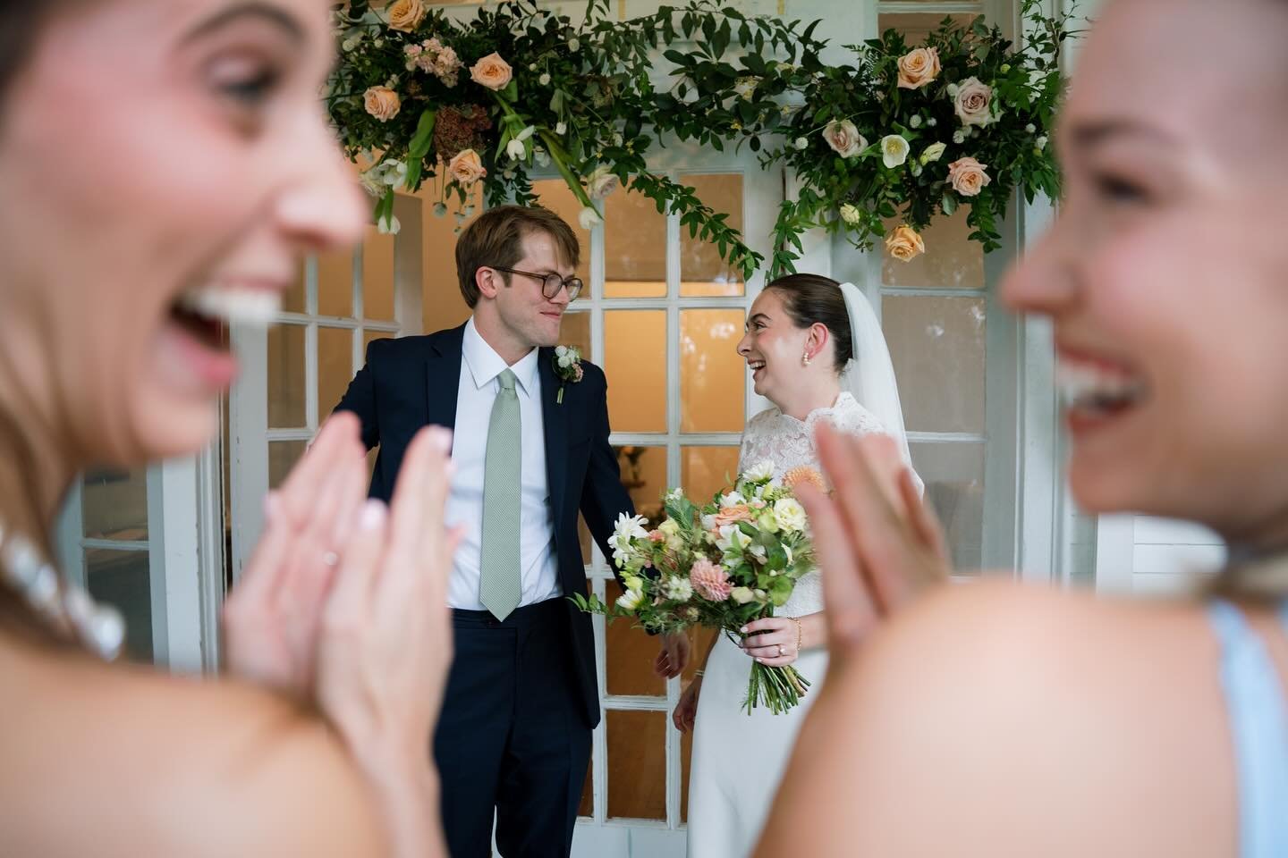 Saturday felt like this. Laughter and big smiles. Loved ones ready to cheer Andrew and Isabelle on in marriage. I have so much more to say about their day but here&rsquo;s this for now. 🩷