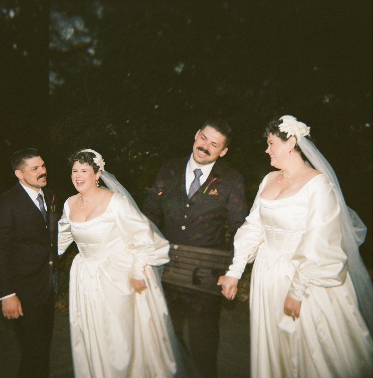 A happy little double exposure of Ricki and Garrett 💘