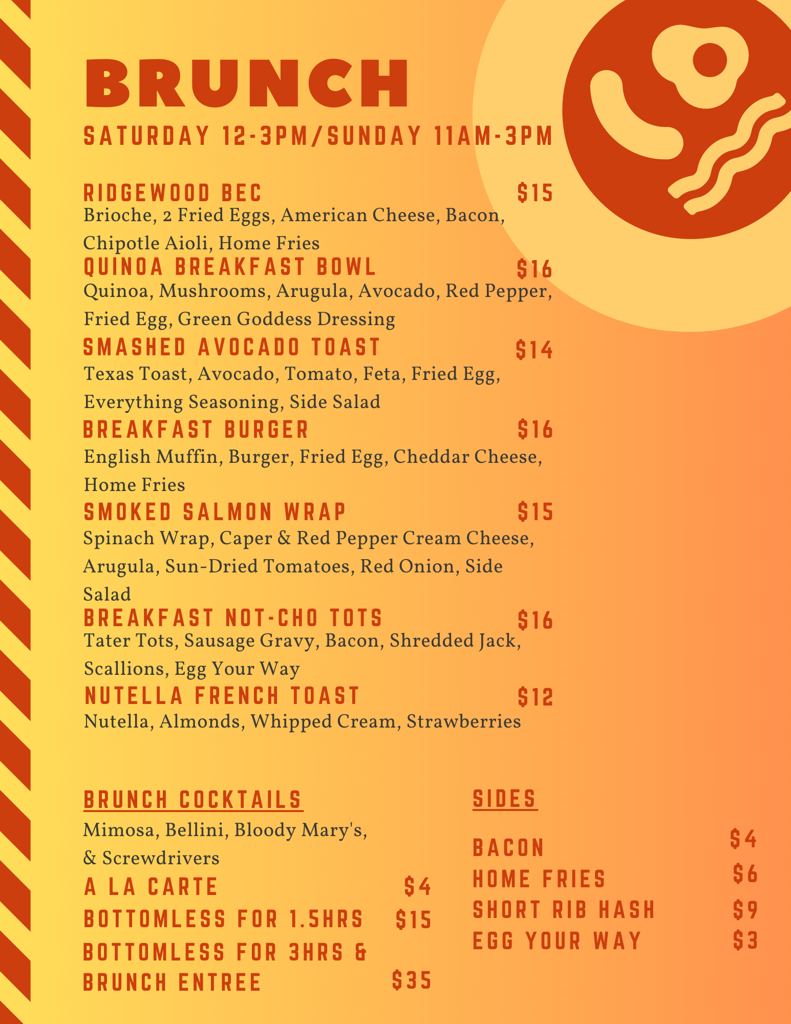 Brunch — Ridgewood Station Tavern