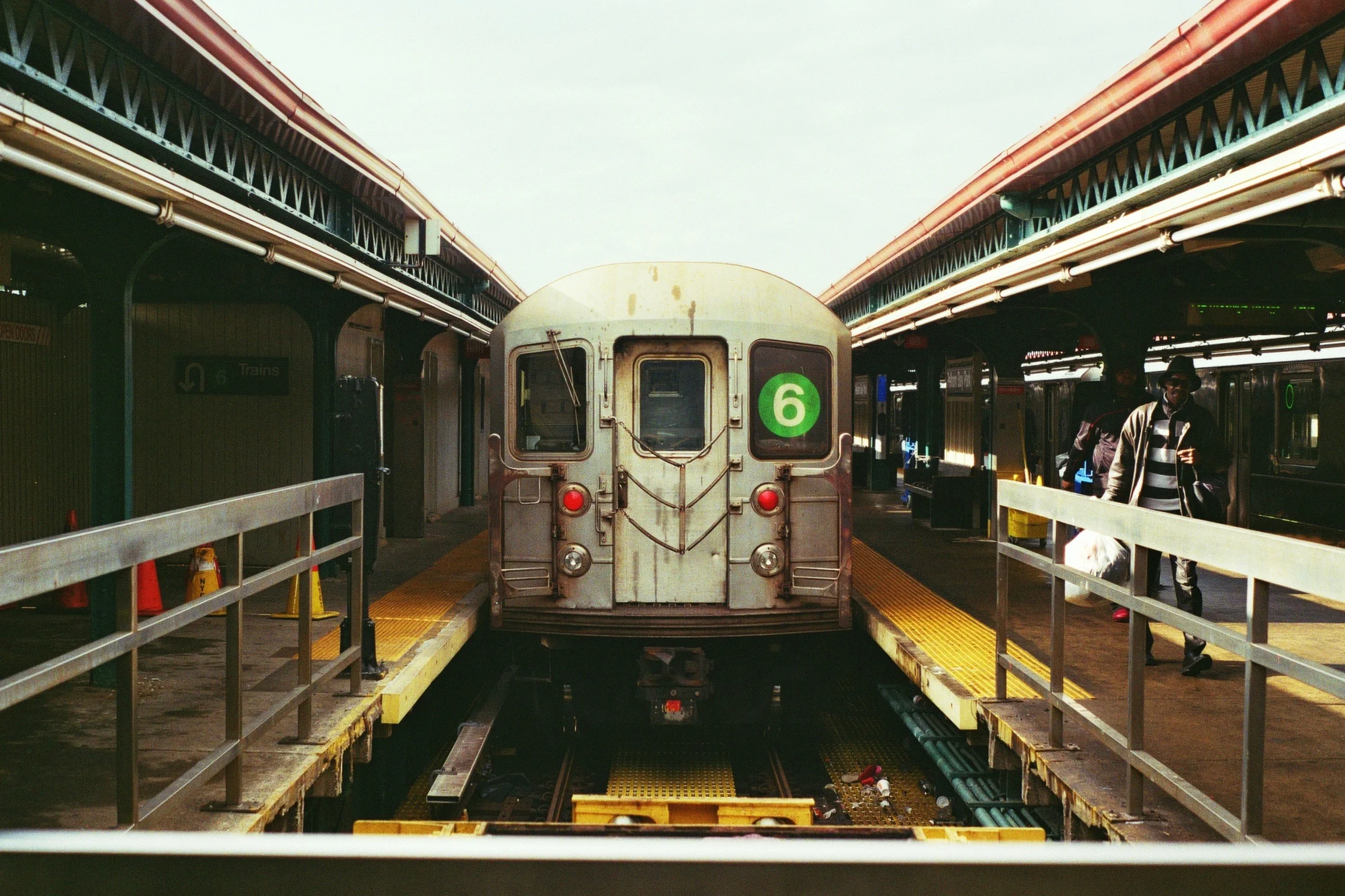 The end of the line. Pelham Bay Park Station, The Bronx. Kodak Ultra Max 400. Pentax K1000. Fletcher Berryman 2019.