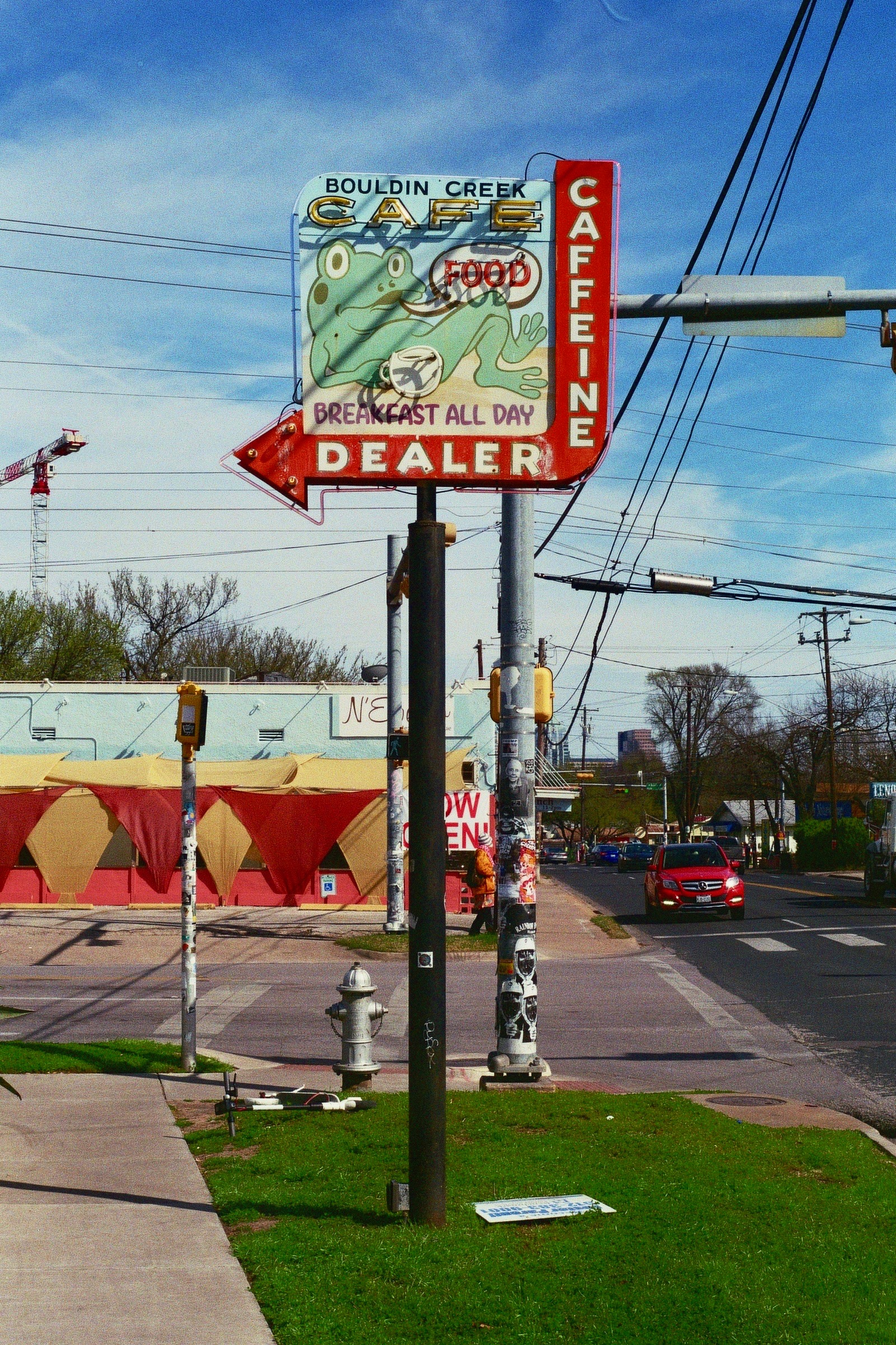 Street sign paradise. Austin, TX. Kodak Ultra Max 400. Pentax K1000. Fletcher Berryman 2019.