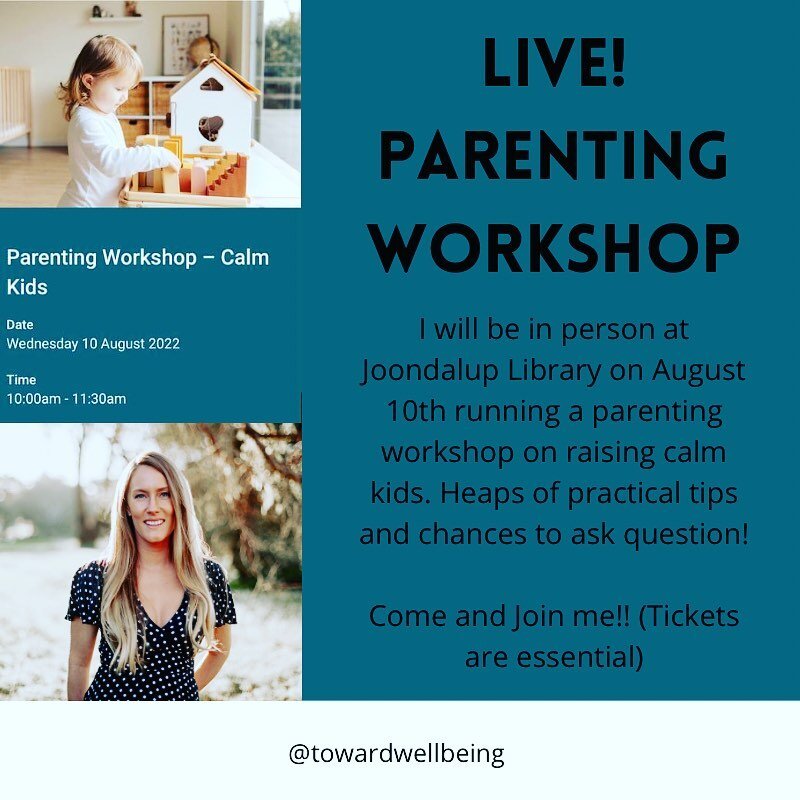 Want to learn how to raise calm kids? I&rsquo;ll be appearing in person August 10th at Joondalup Library in Perth WA (I know&hellip; it feels like so long since I was last able to connect with you all in real life!!) 

If you&rsquo;re keen to come al